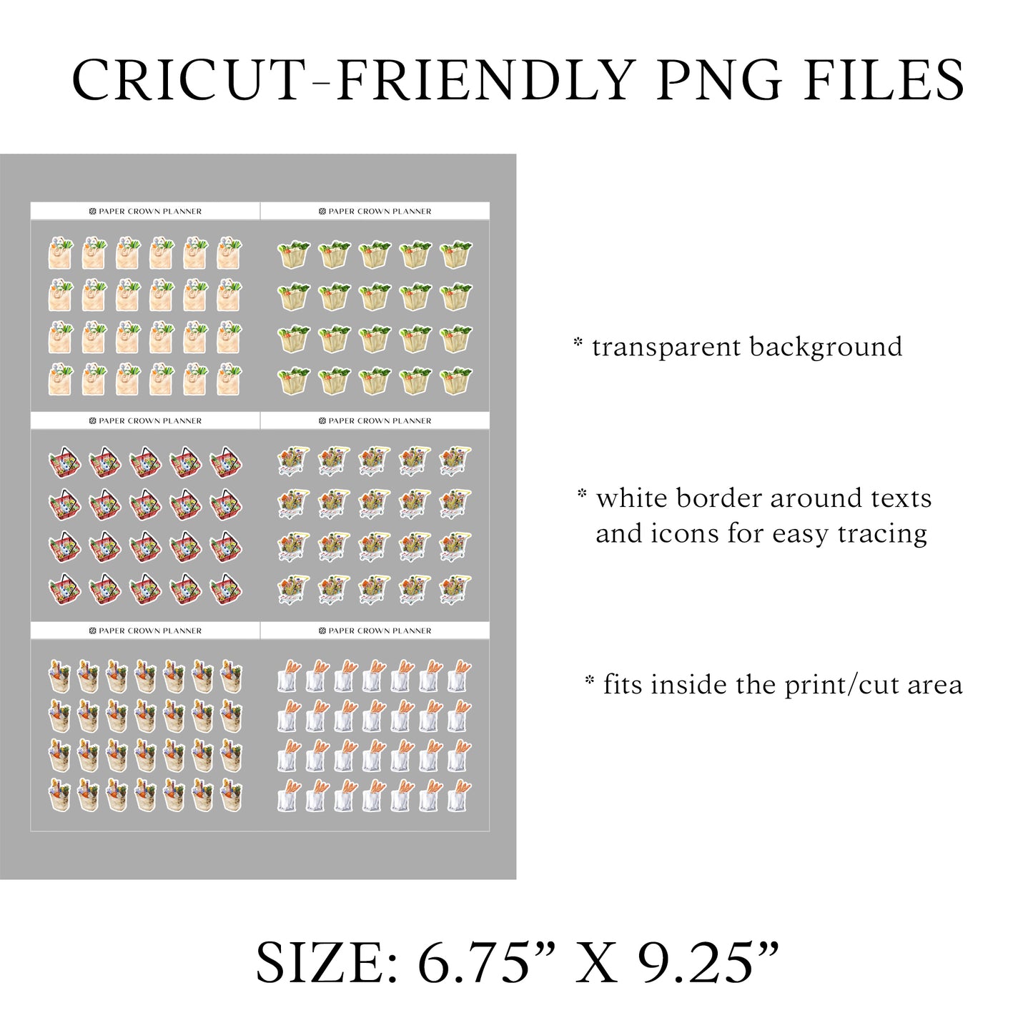 GROCERIES // Watercolor Icons