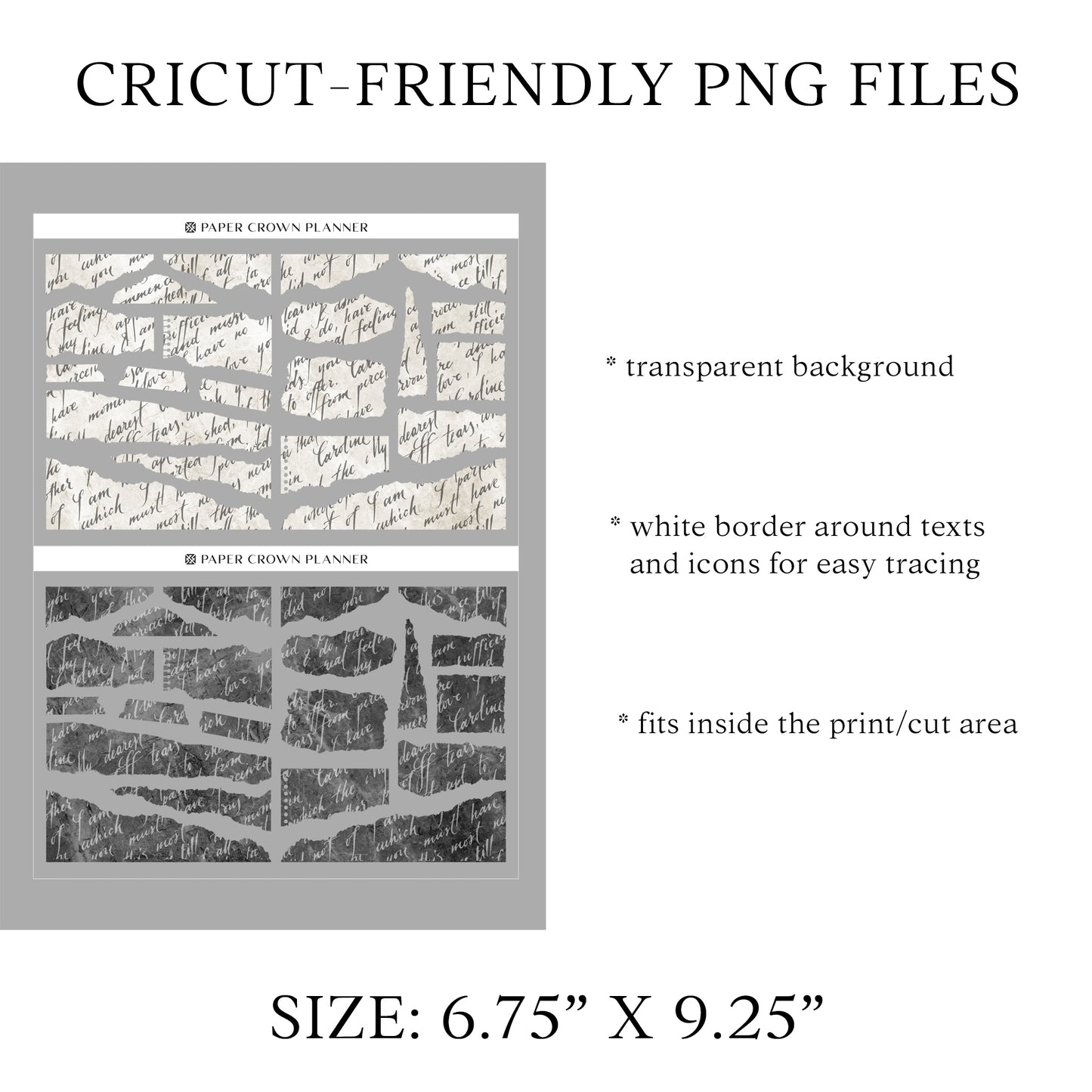 TORN PAPER V4 // Journaling Stickers