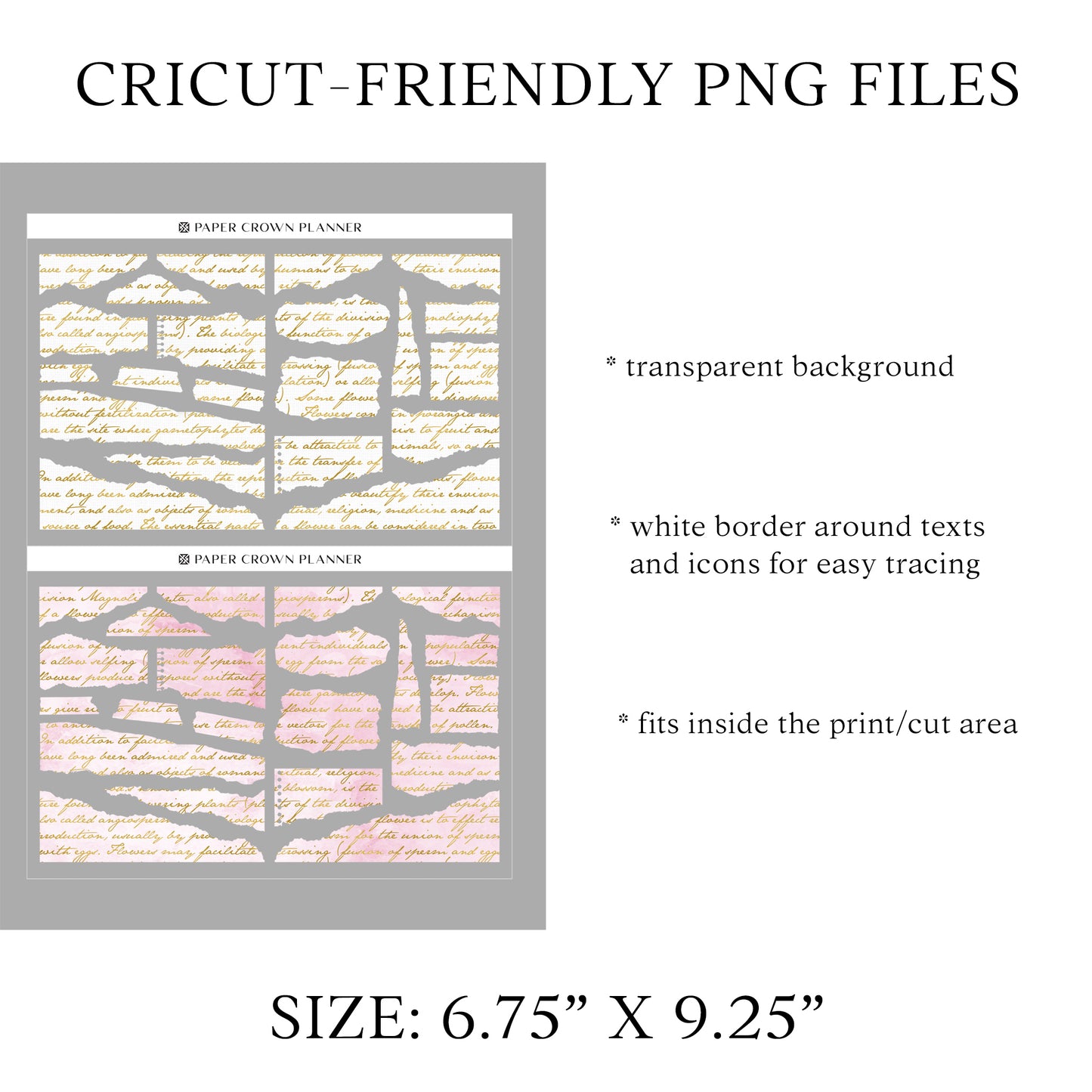 TORN PAPER V2 // Journaling Stickers