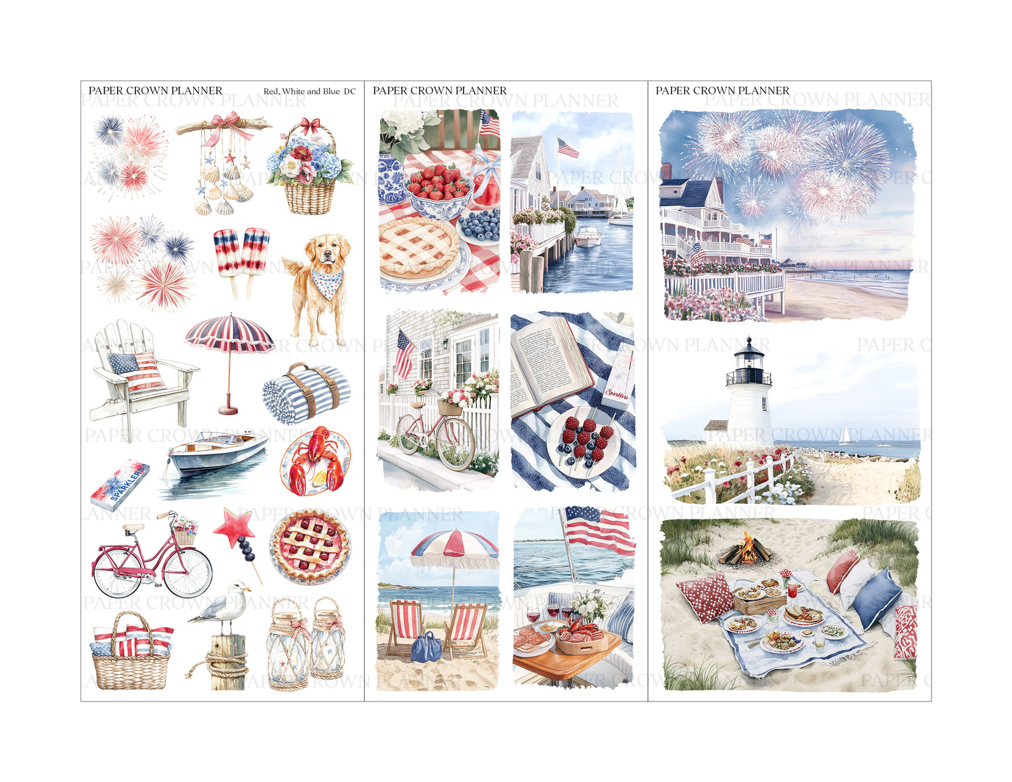 RED, WHITE AND BLUE // Deco Kit