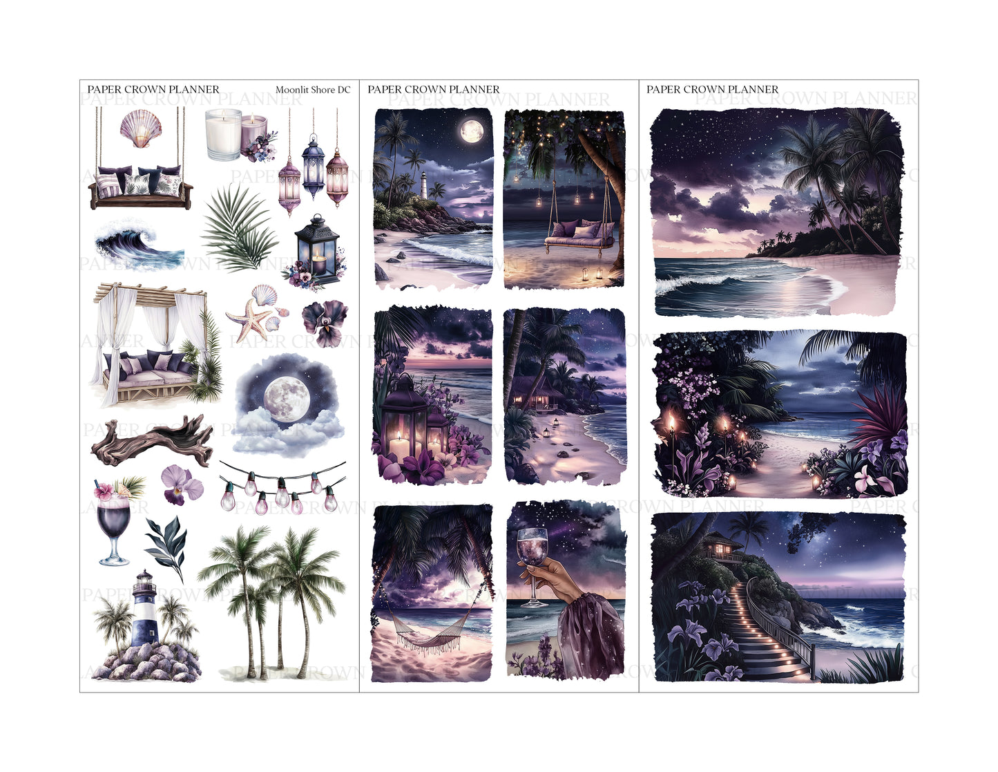 MOONLIT SHORE // Deco Kit