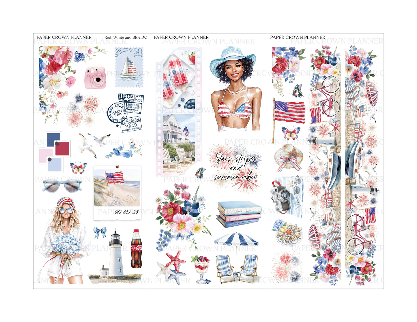 RED, WHITE AND BLUE // Deco Kit