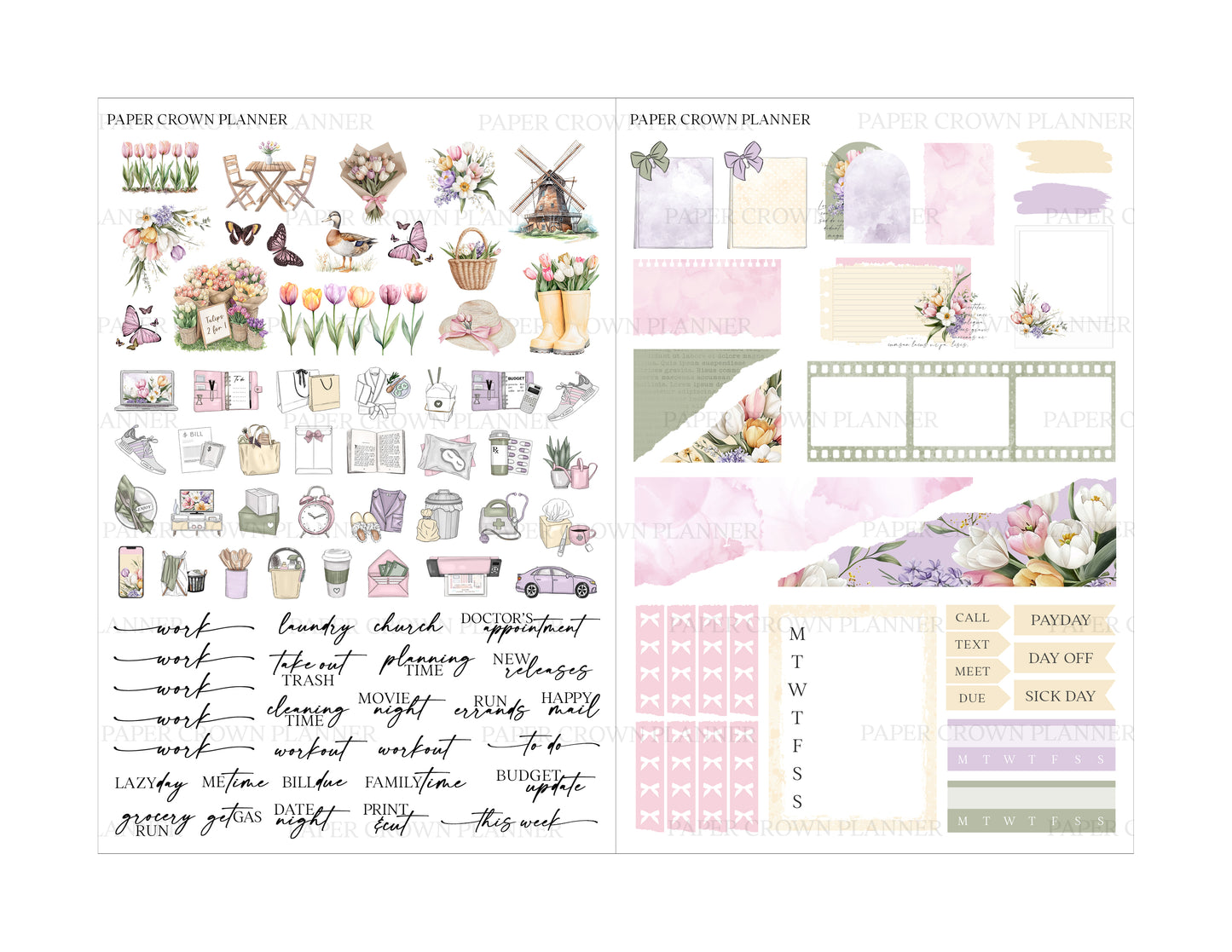 TULIP FIELDS // Weekly Kit