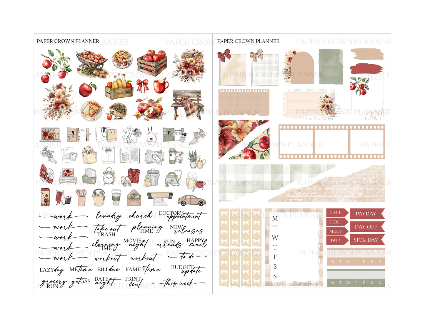 APPLE PICKING/ / Weekly Kit