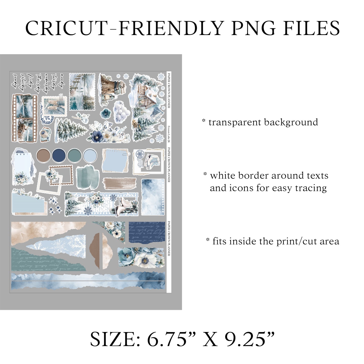 FROZEN LAKE // Journaling Kit