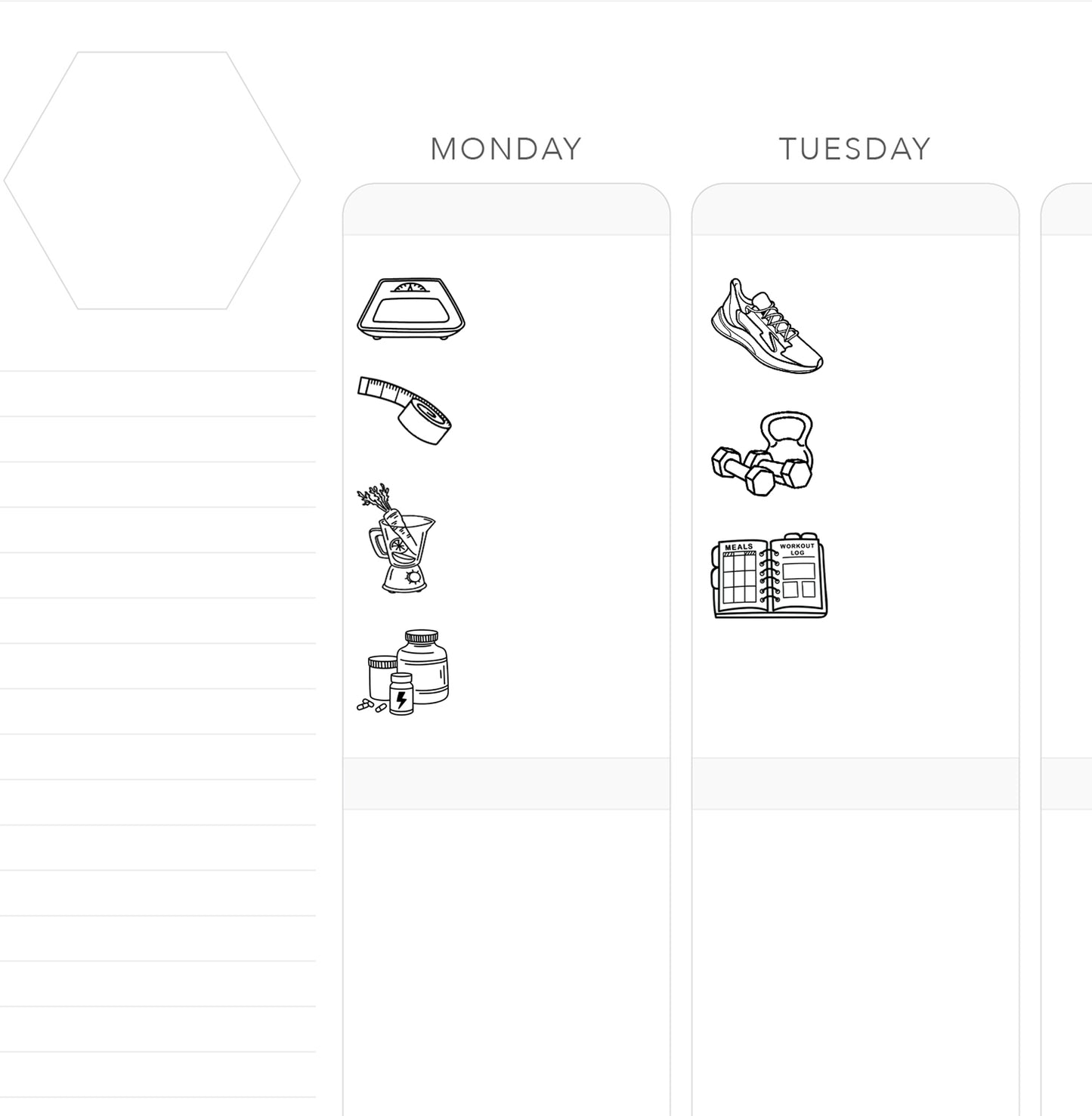WEIGHT LOSS // Foil-Ready Icons