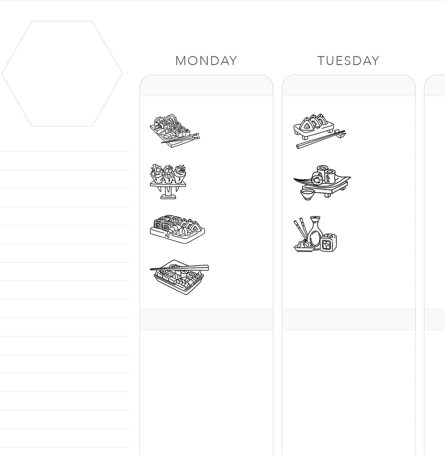 SUSHI // Foil-Ready Icons