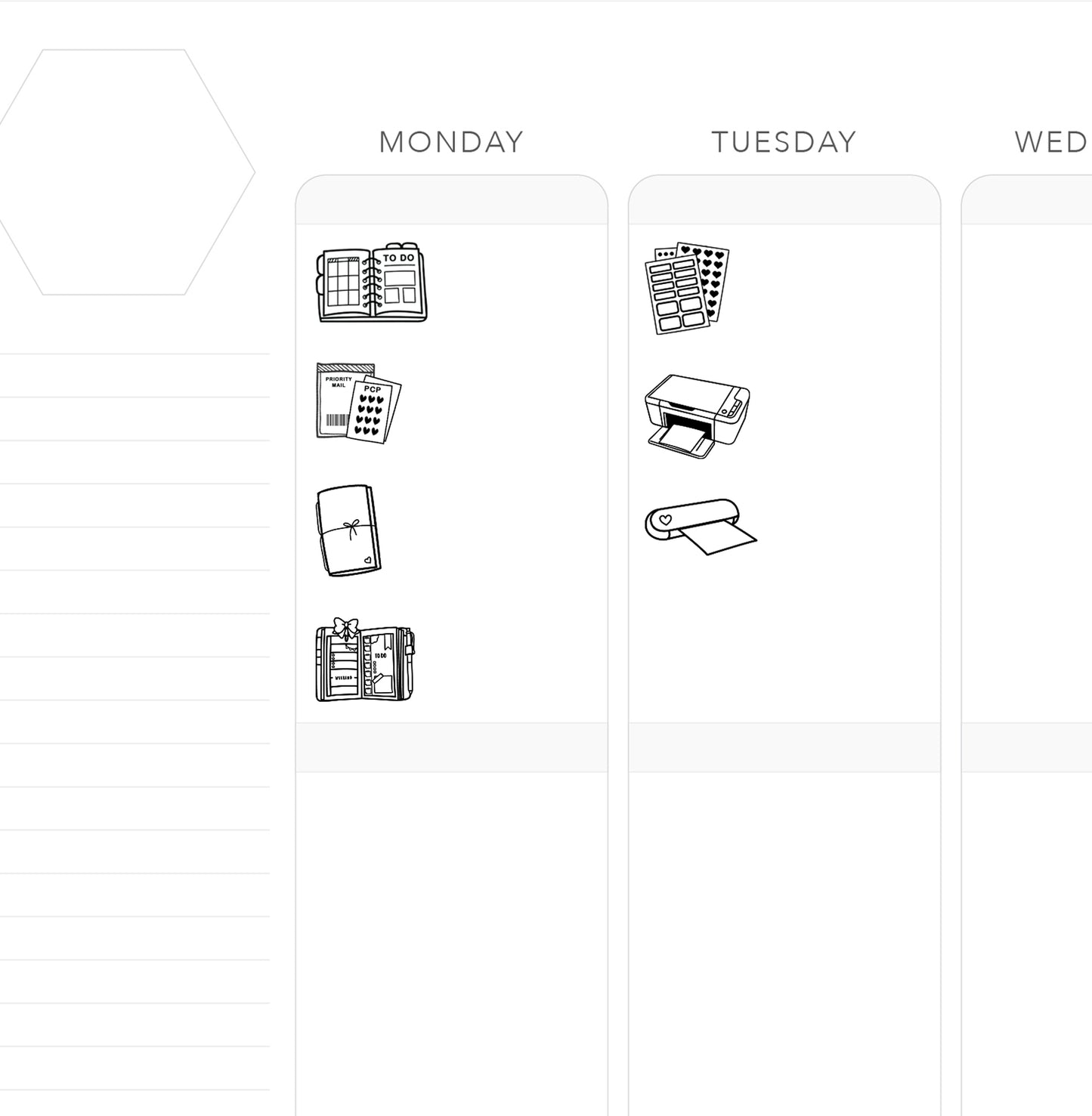 PLANNING // Foil-Ready Icons