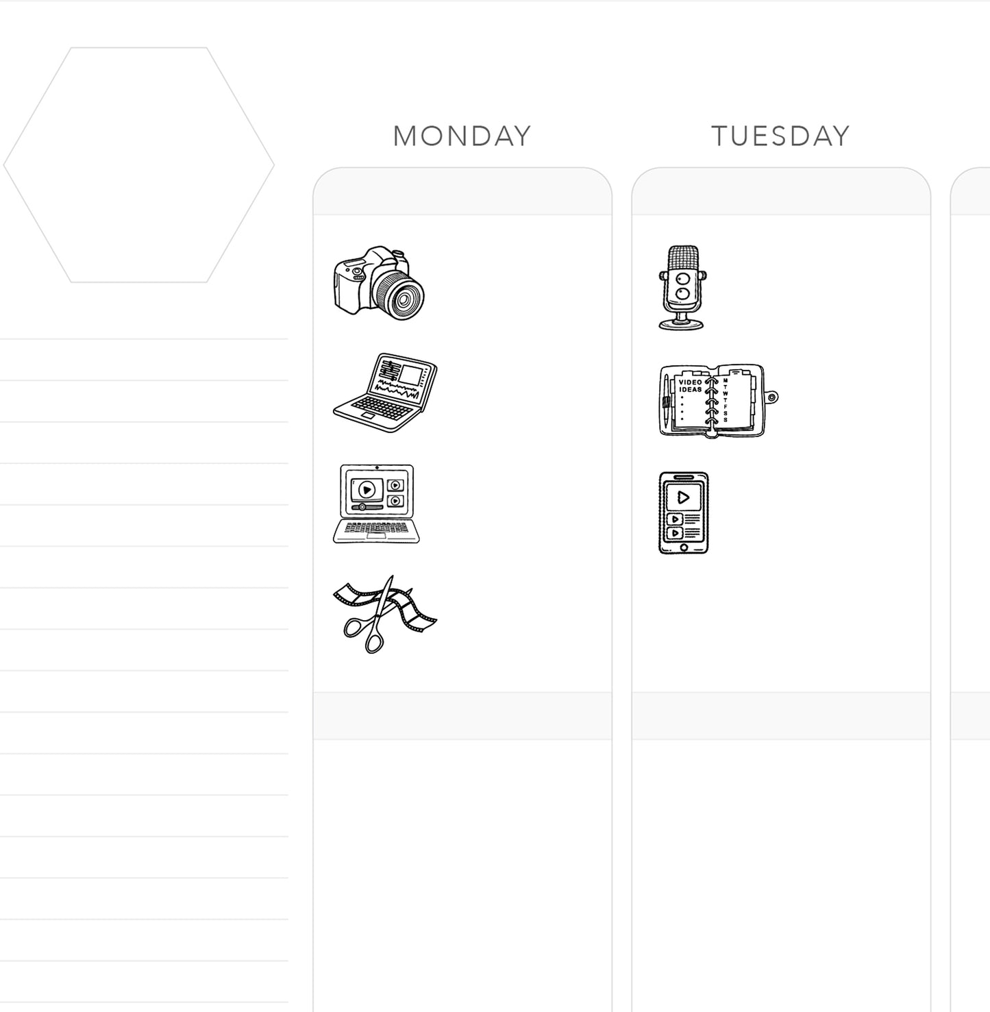 VIDEO & FILMING // Foil-Ready Icons