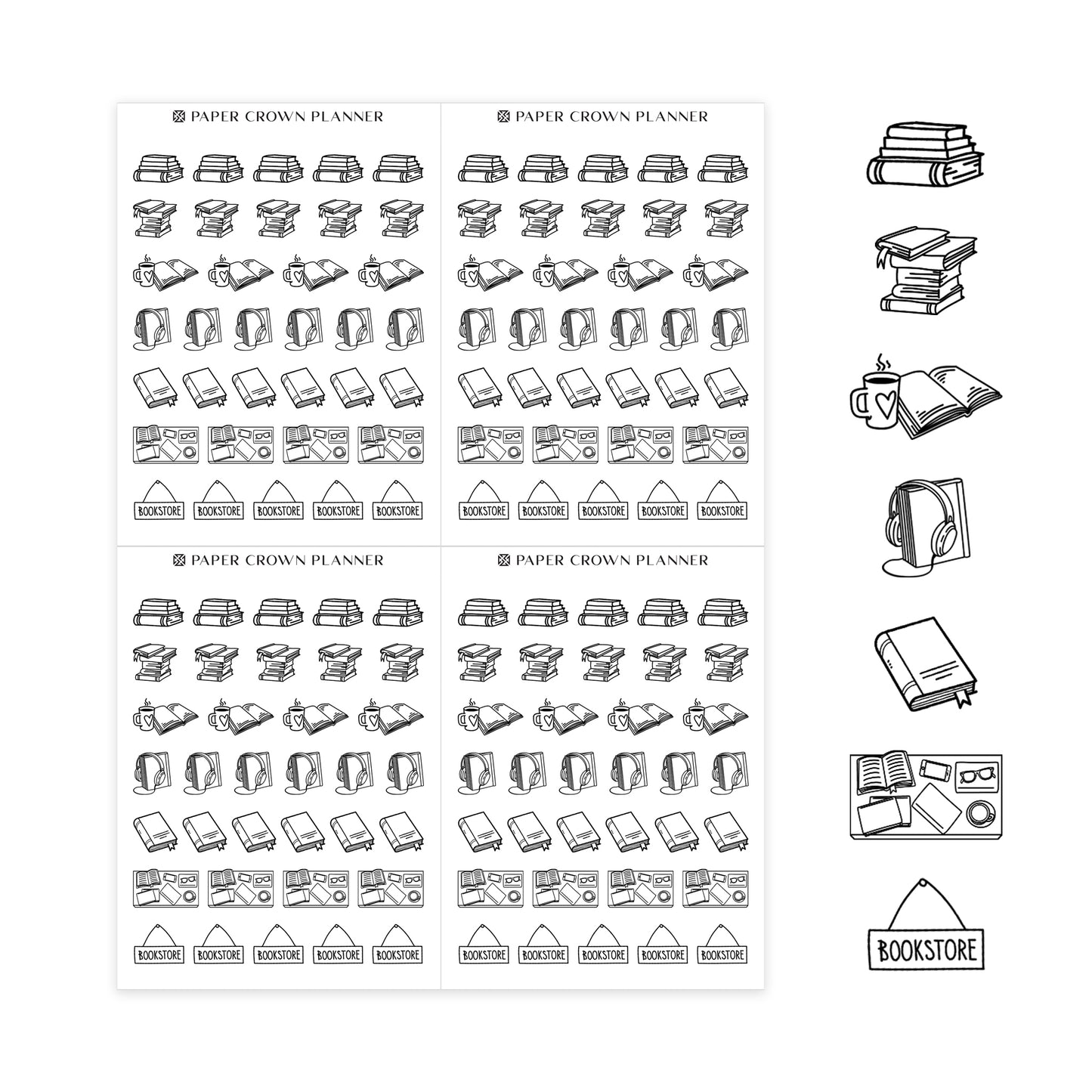BOOKS & READING // Foil-Ready Icons