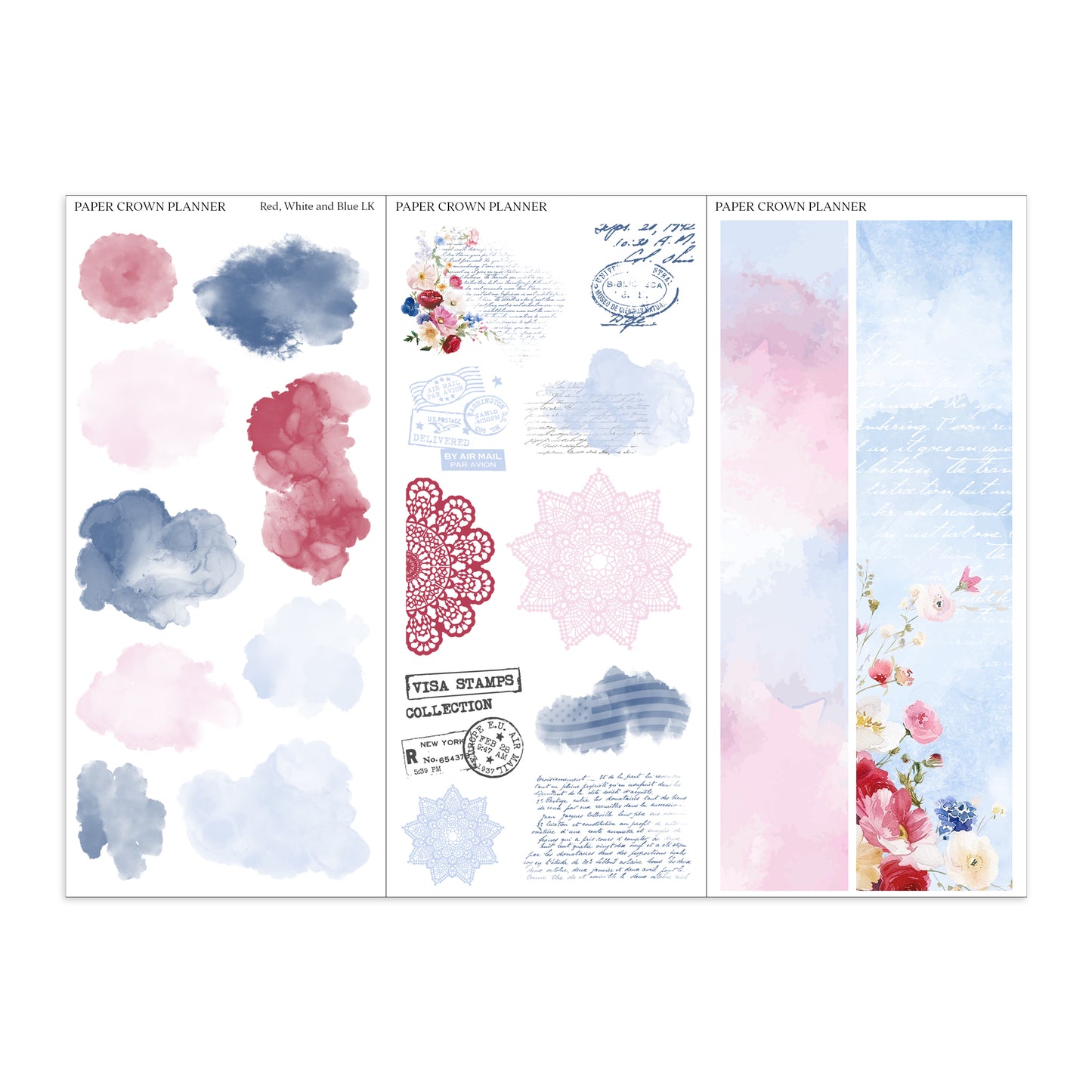 RED, WHITE AND BLUE // Layering Kit