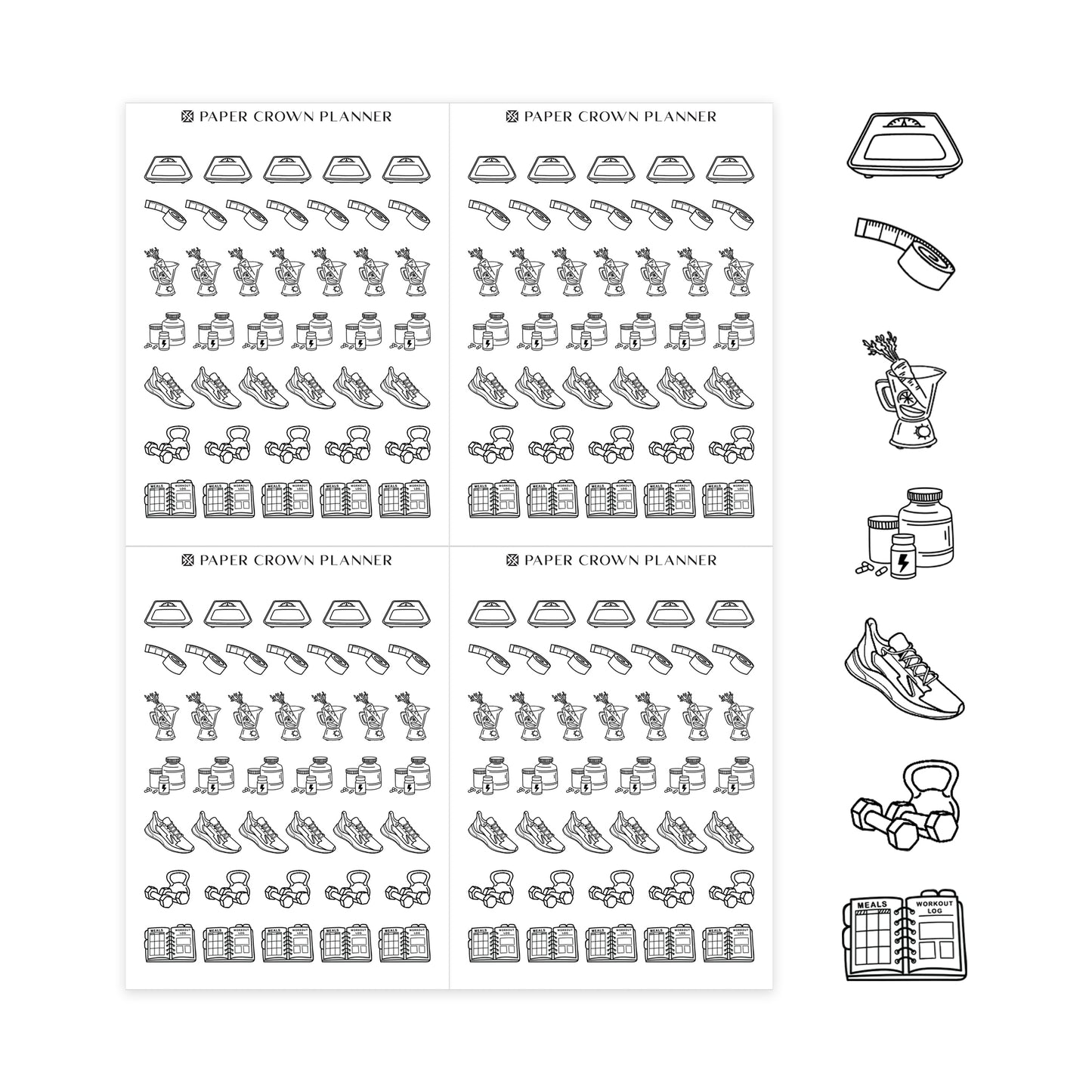 WEIGHT LOSS // Foil-Ready Icons