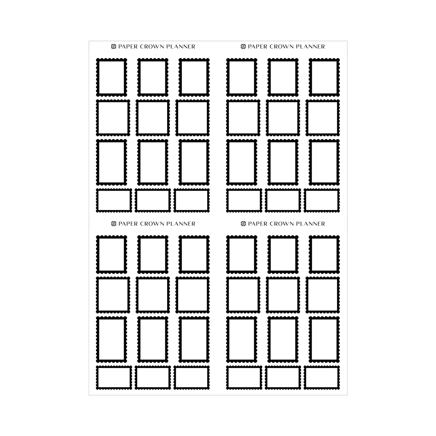 Stamp Frames // Foil-Ready Stickers