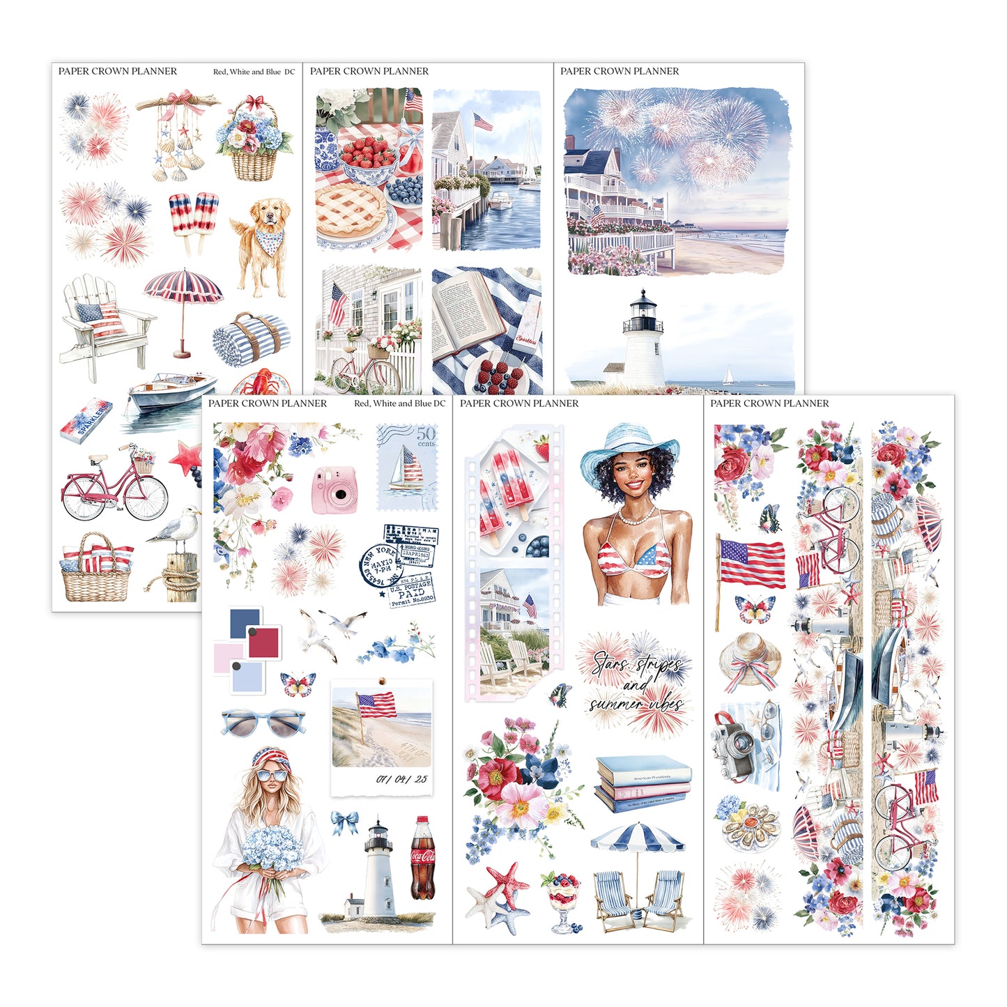 RED, WHITE AND BLUE // Deco Kit