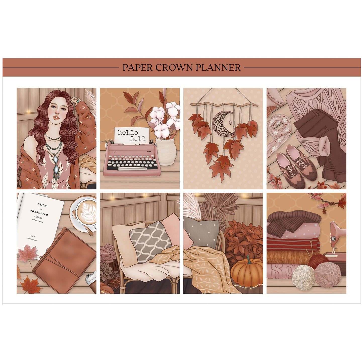 AUTUMN LEAVES // Weekly Planner Stickers
