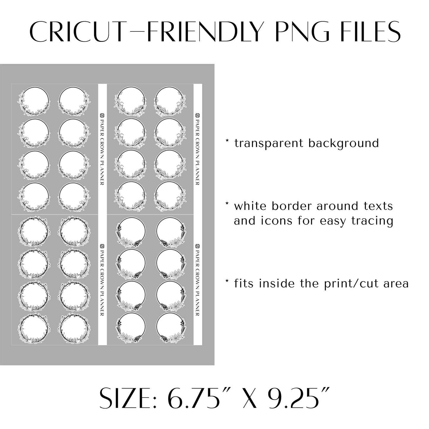 4 SEASONS FRAMES // Foil-Ready Stickers