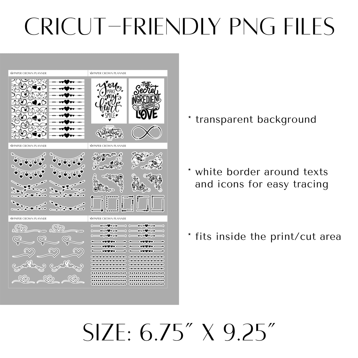 VALENTINE'S DAY // Foil-Ready Stickers