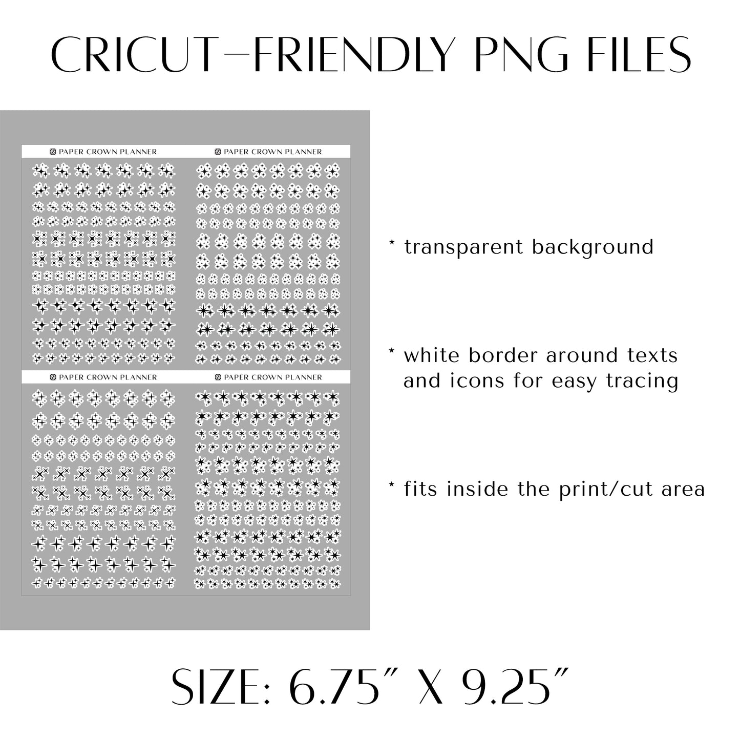 SPARKLE CLUSTERS // Foil-Ready Stickers