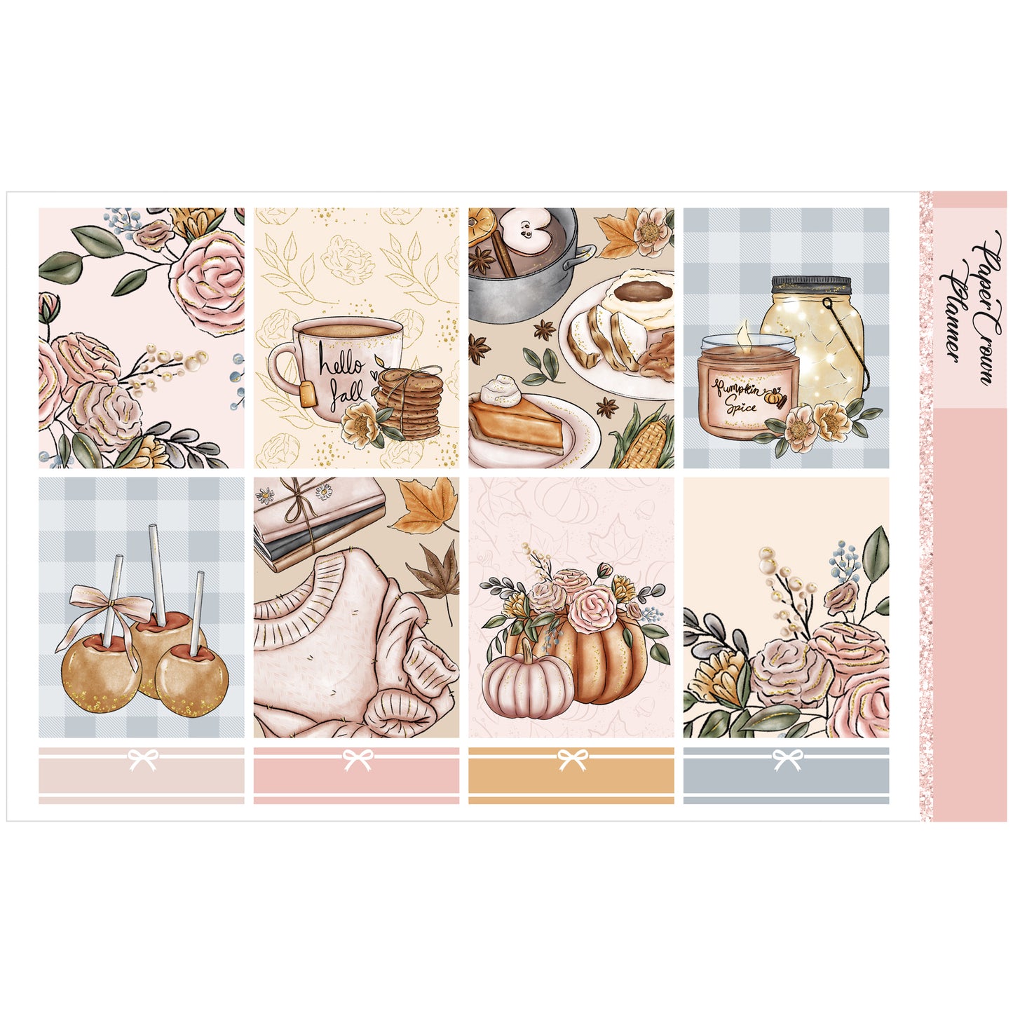 FLORAL FALL // Weekly Planner Stickers