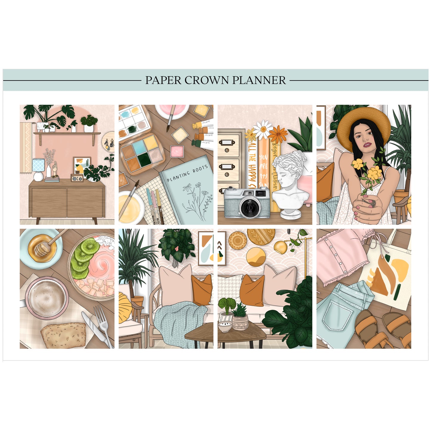 HAPPY SPACES // Weekly Planner Stickers