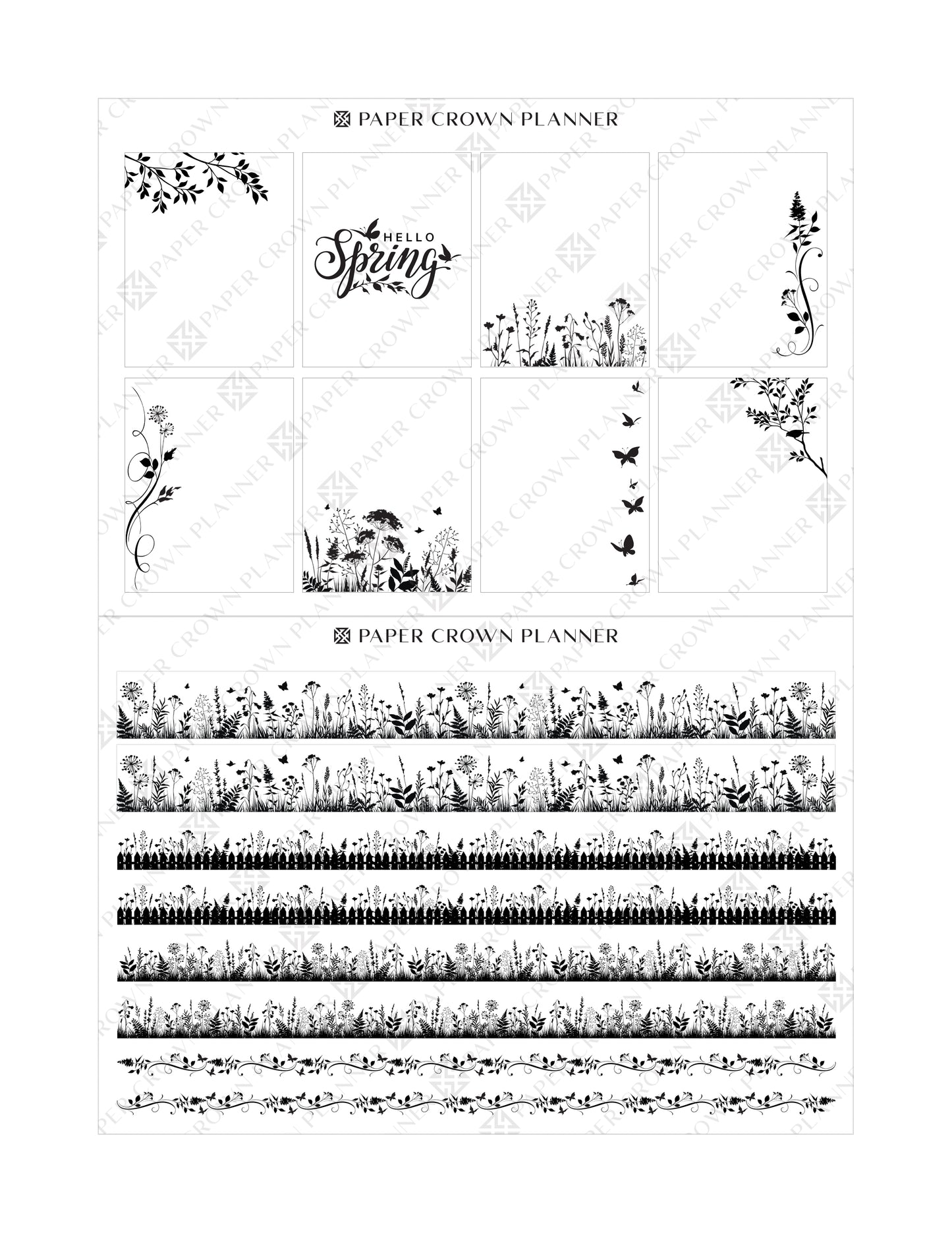 SPRING WILDFLOWERS // Foil-Ready Stickers