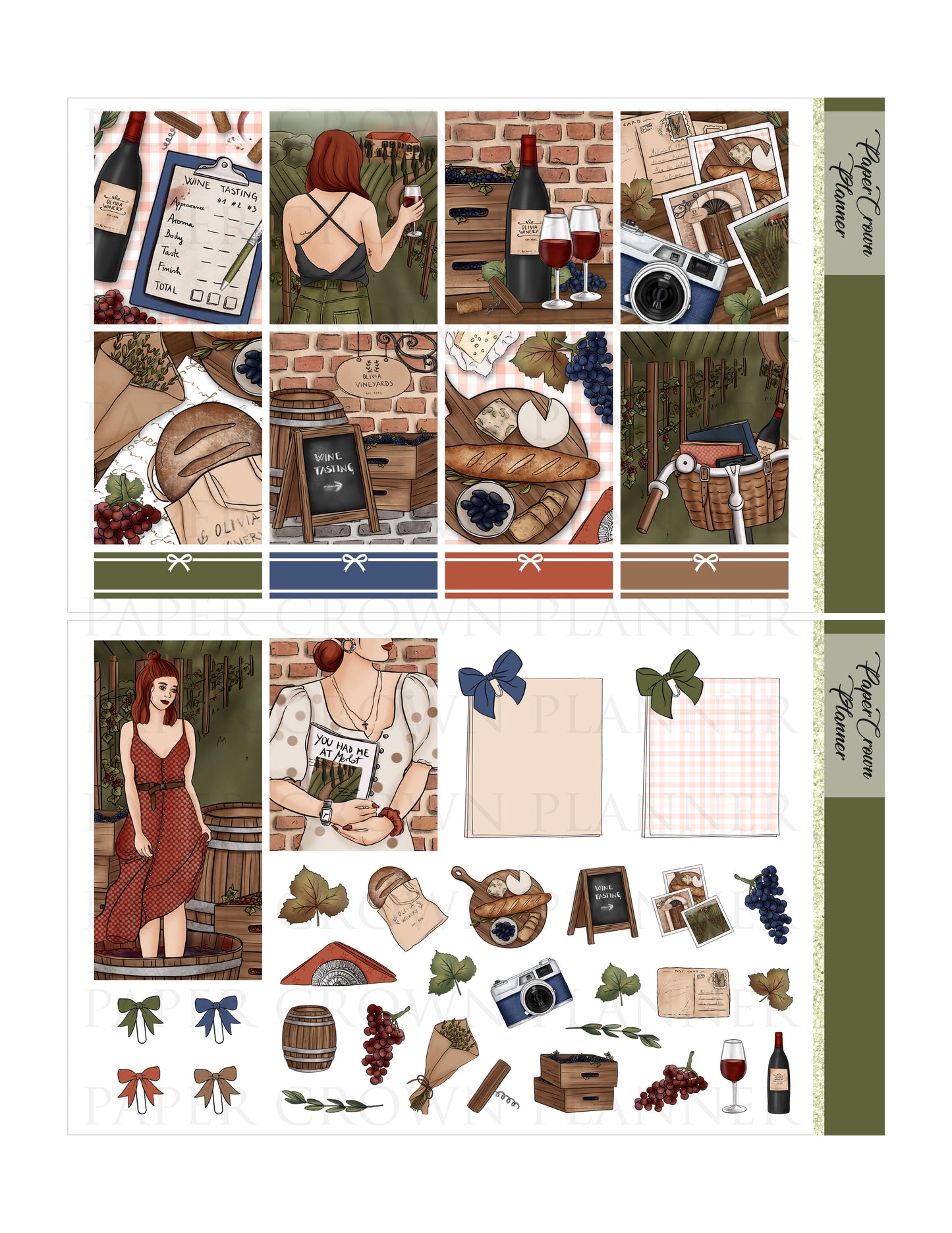 VINEYARD // Weekly Planner Stickers