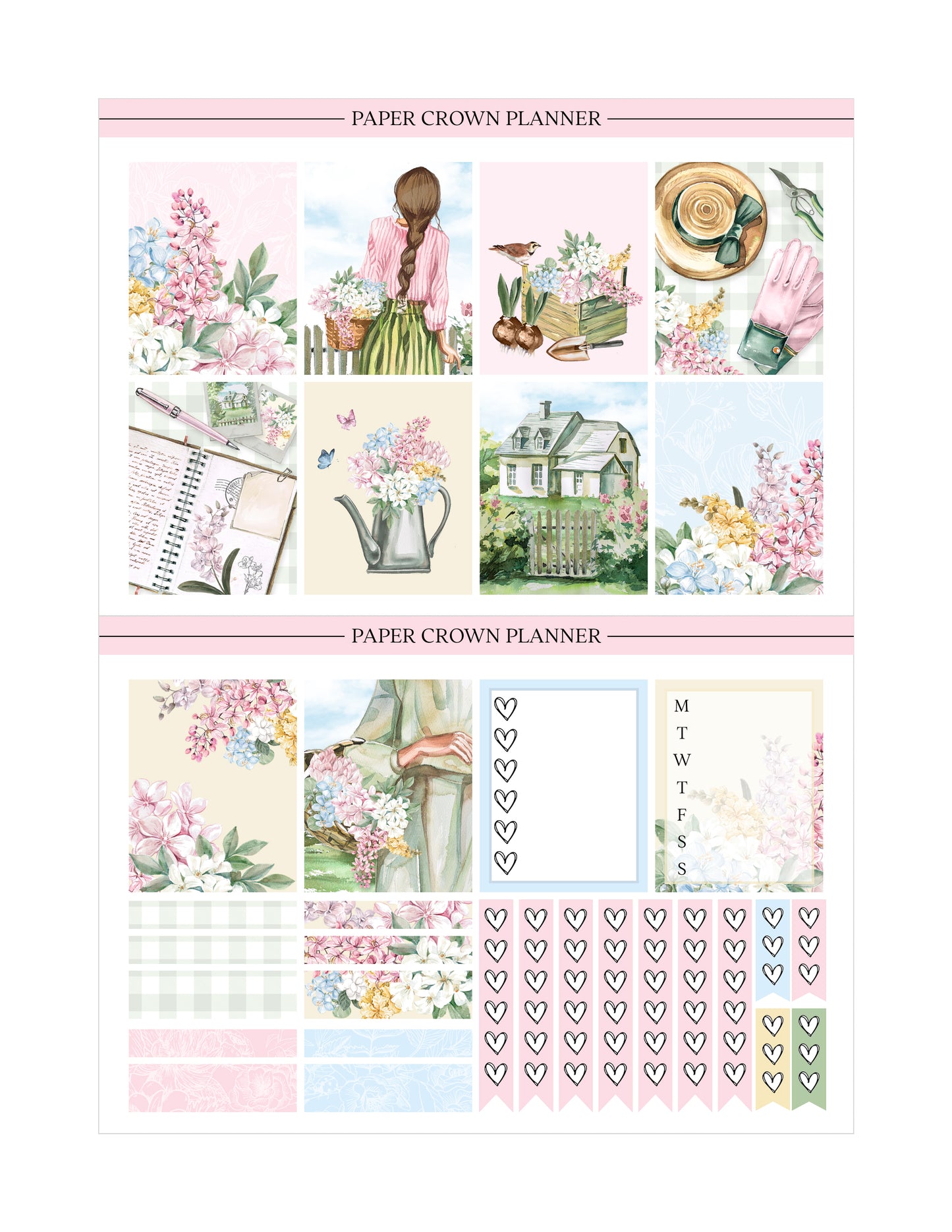 SPRING COTTAGE // Weekly Planner Stickers