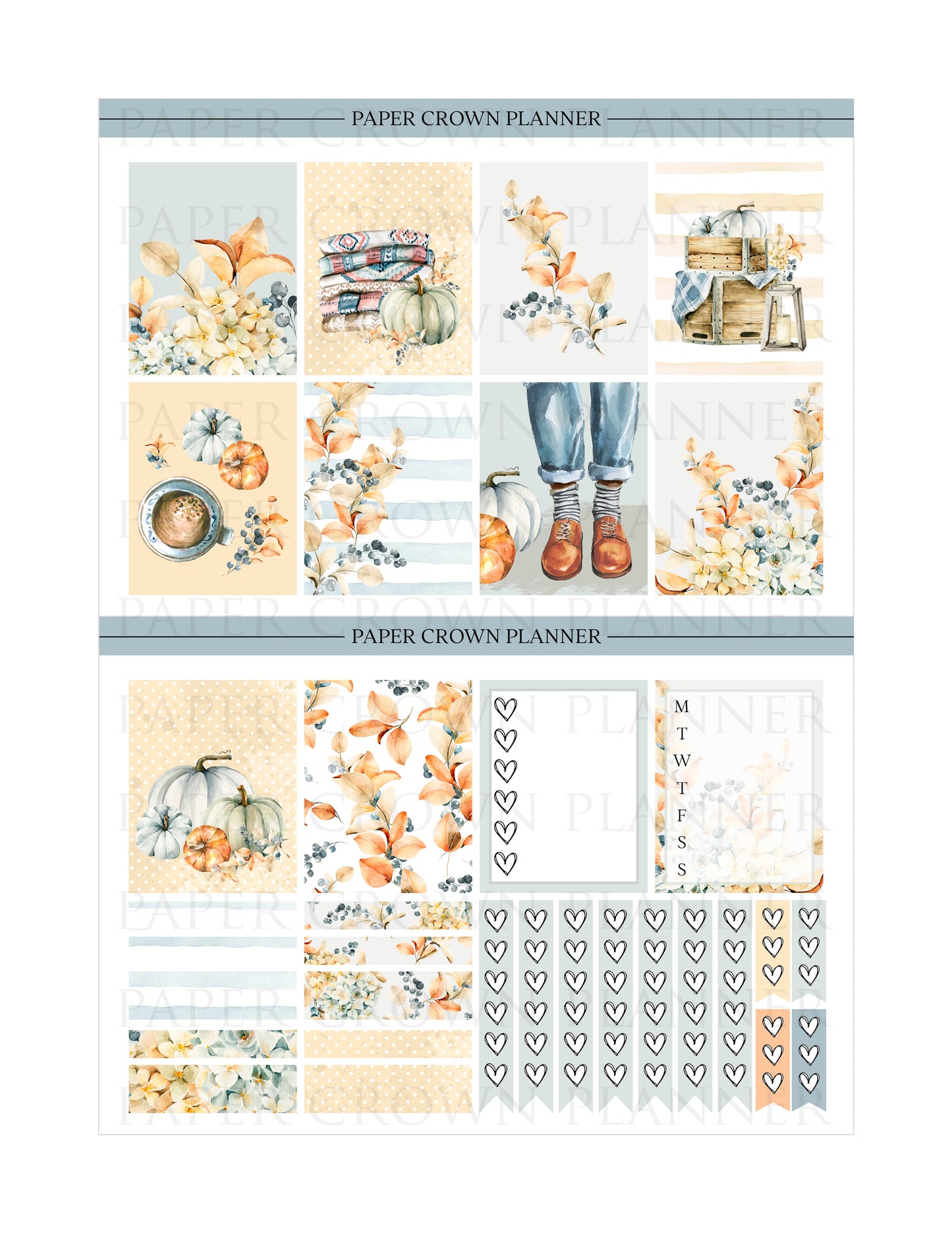 AUTUMN TREASURES Weekly Planner Stickers