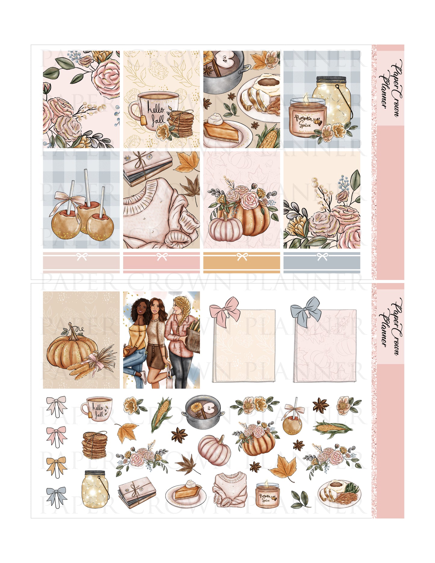FLORAL FALL // Weekly Planner Stickers