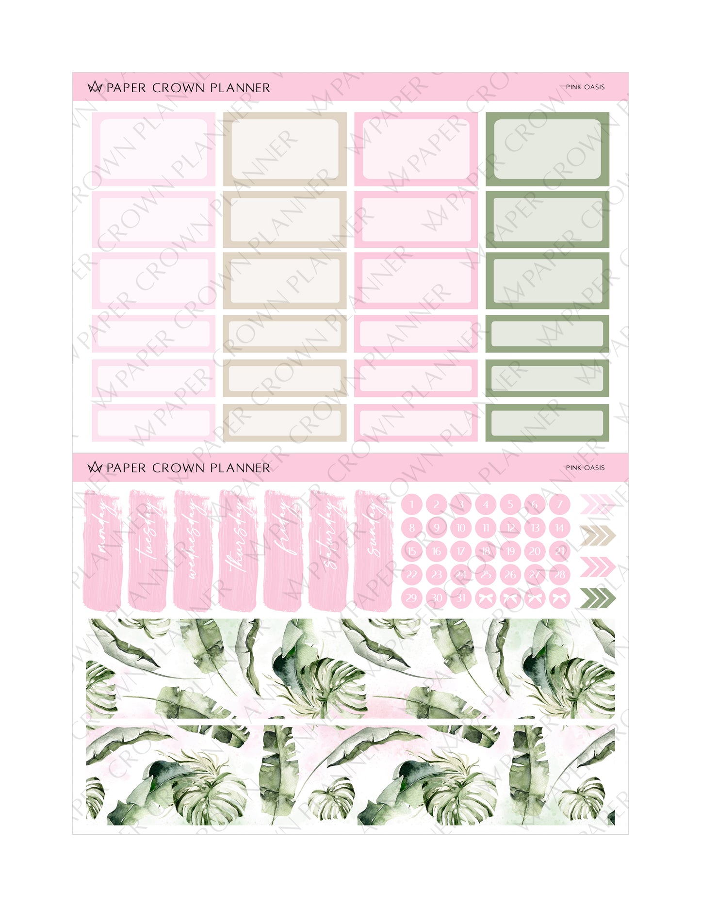 PINK OASIS // Weekly Kit