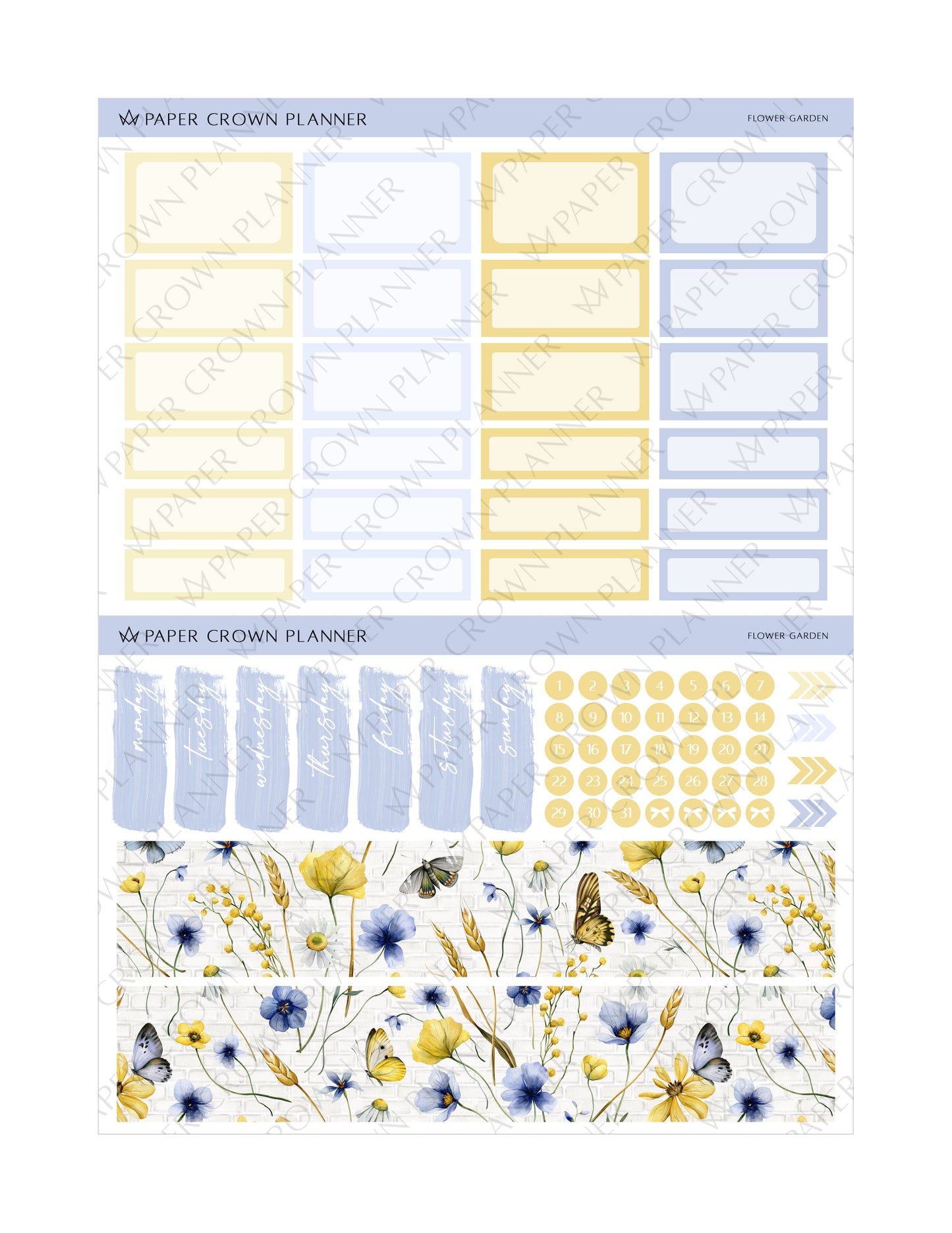 FLOWER GARDEN // Weekly Kit