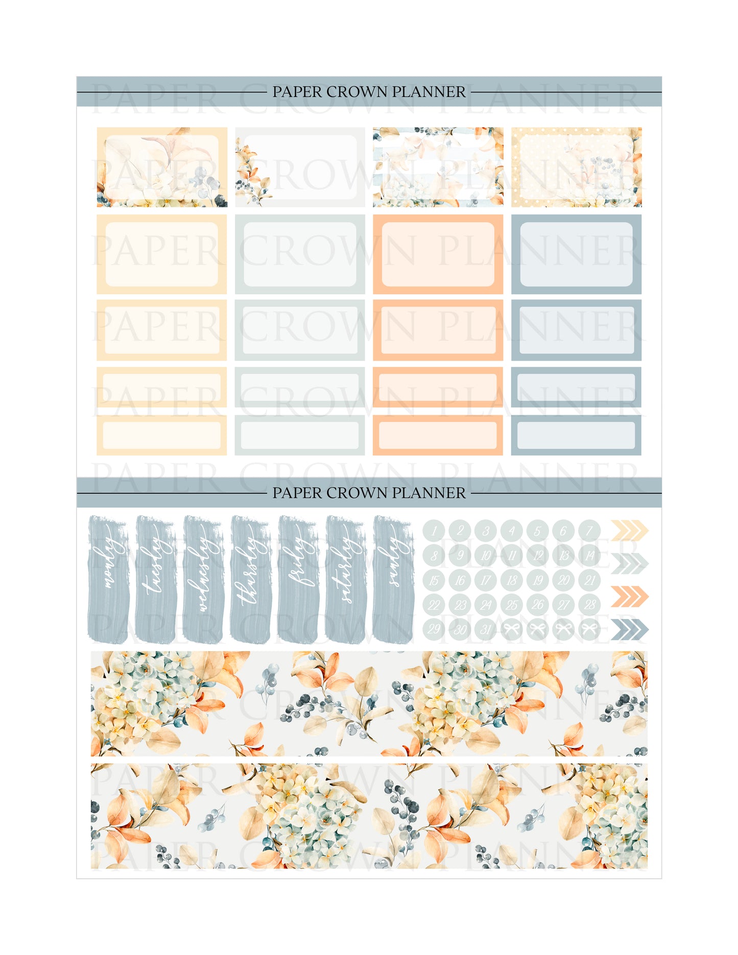 AUTUMN TREASURES Weekly Planner Stickers