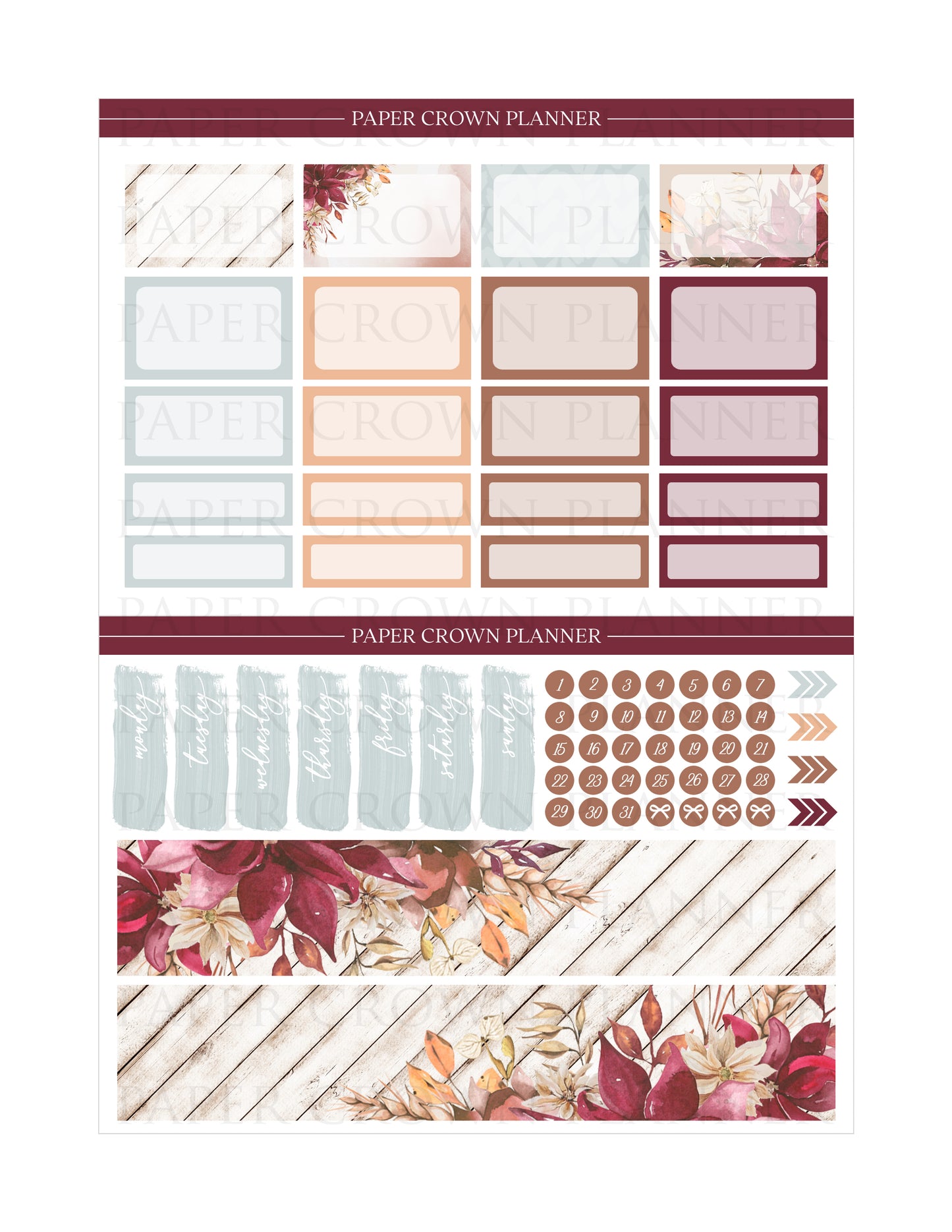 BURGUNDY FALL // Weekly Kit