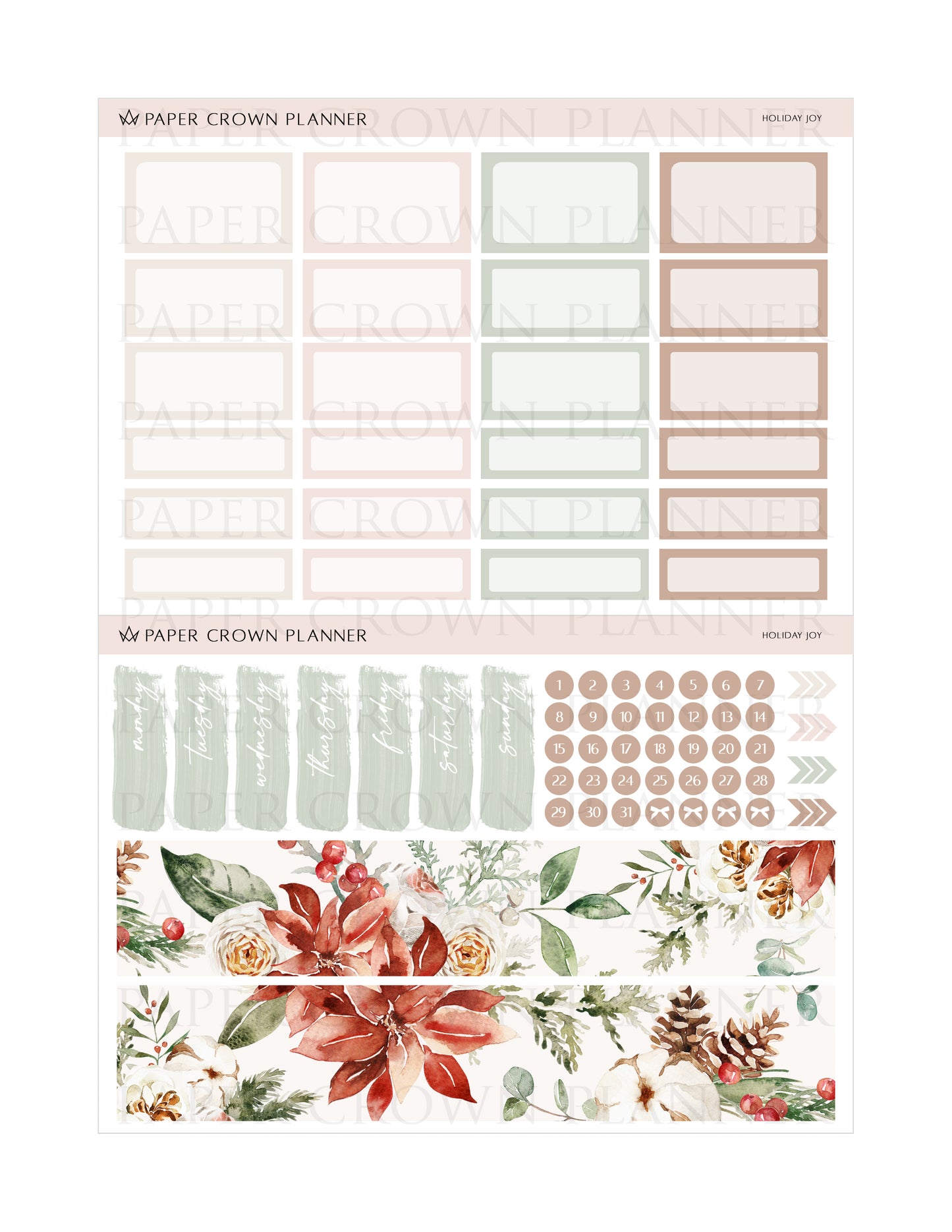 HOLIDAY JOY // Weekly Kit