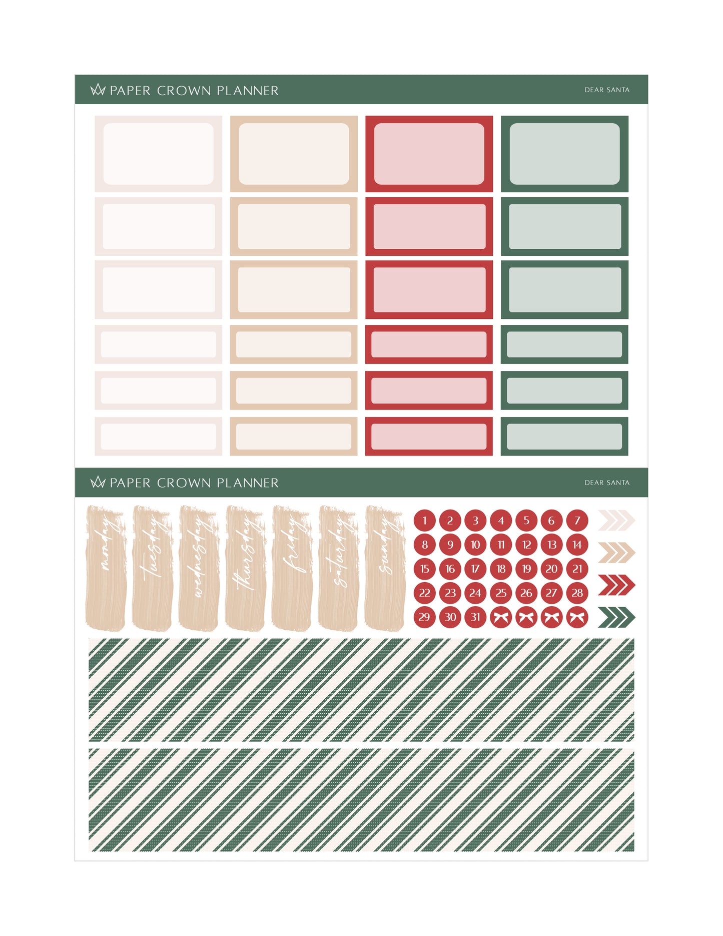 DEAR SANTA // Weekly Kit