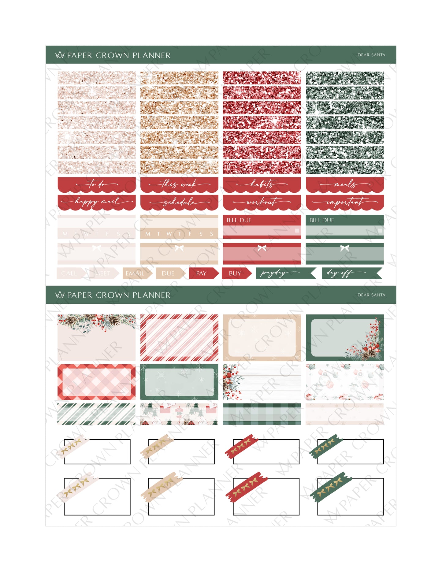 DEAR SANTA // Weekly Kit