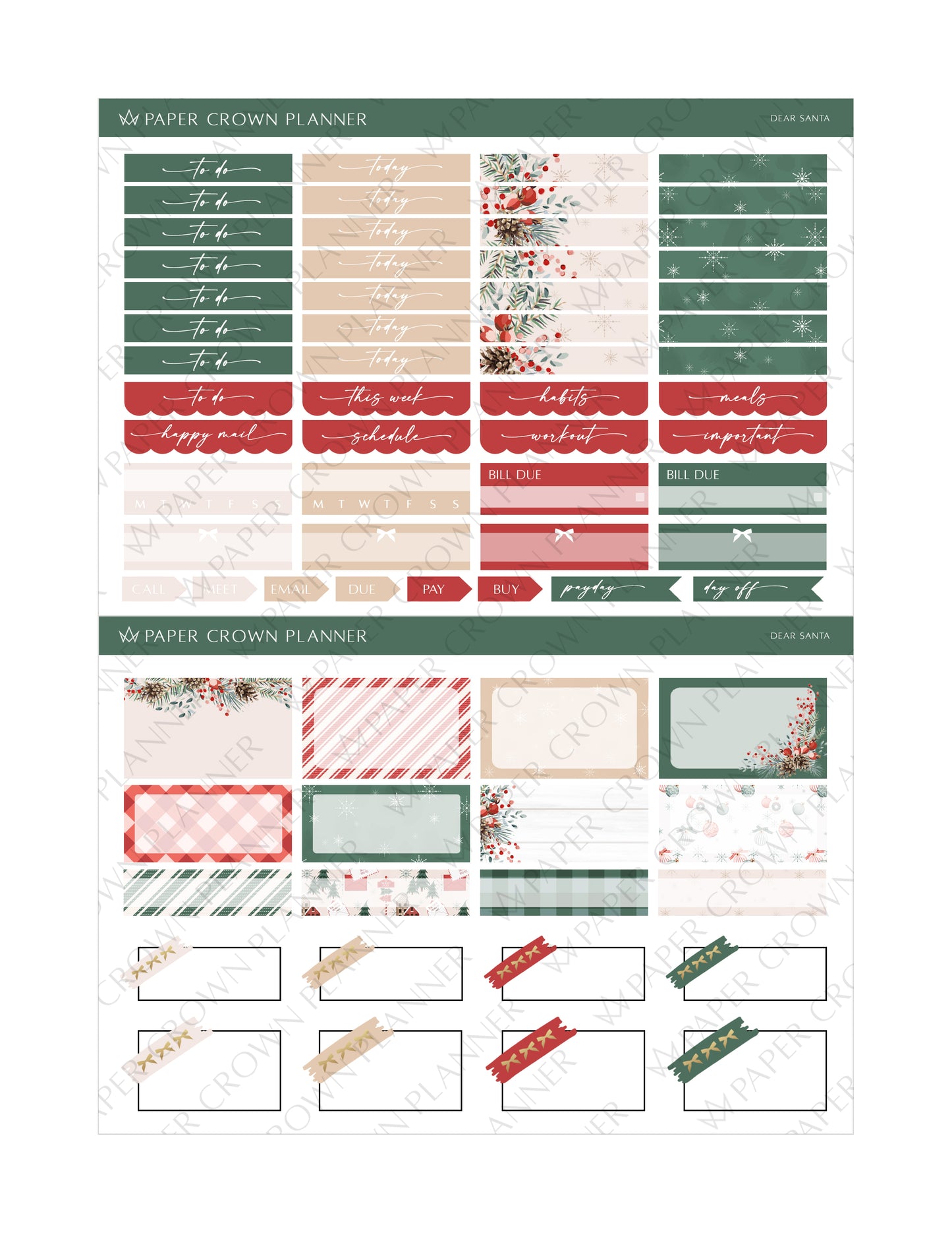 DEAR SANTA // Weekly Kit