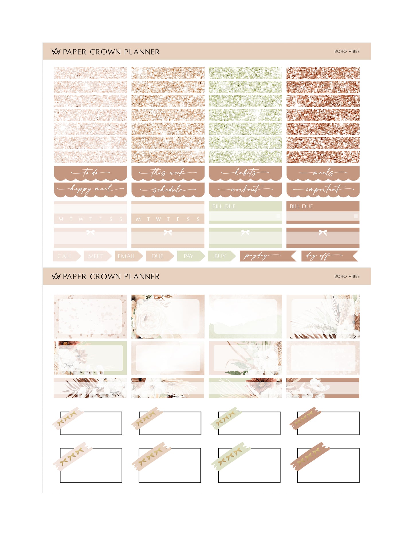BOHO VIBES // Weekly Kit