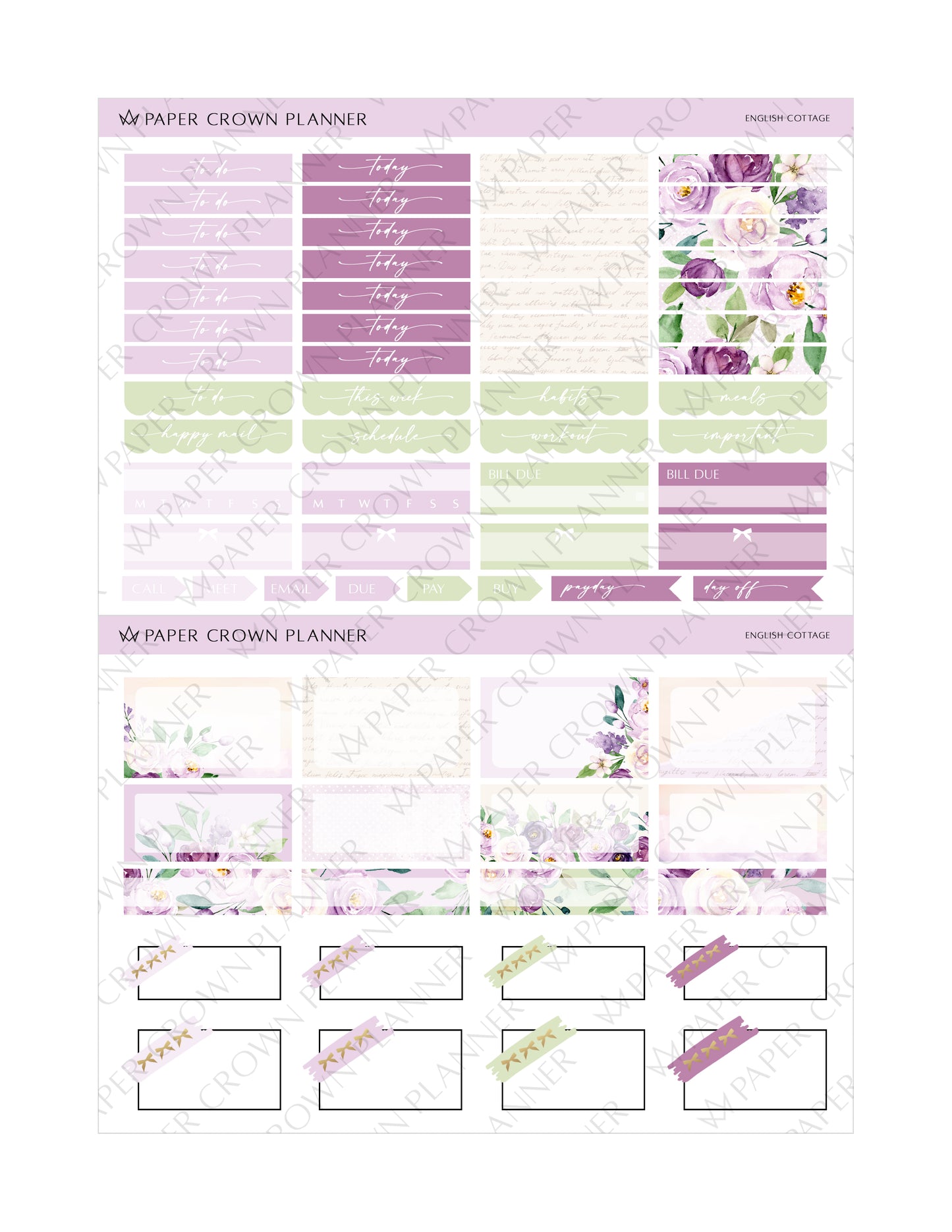 ENGLISH COTTAGE // Weekly Kit
