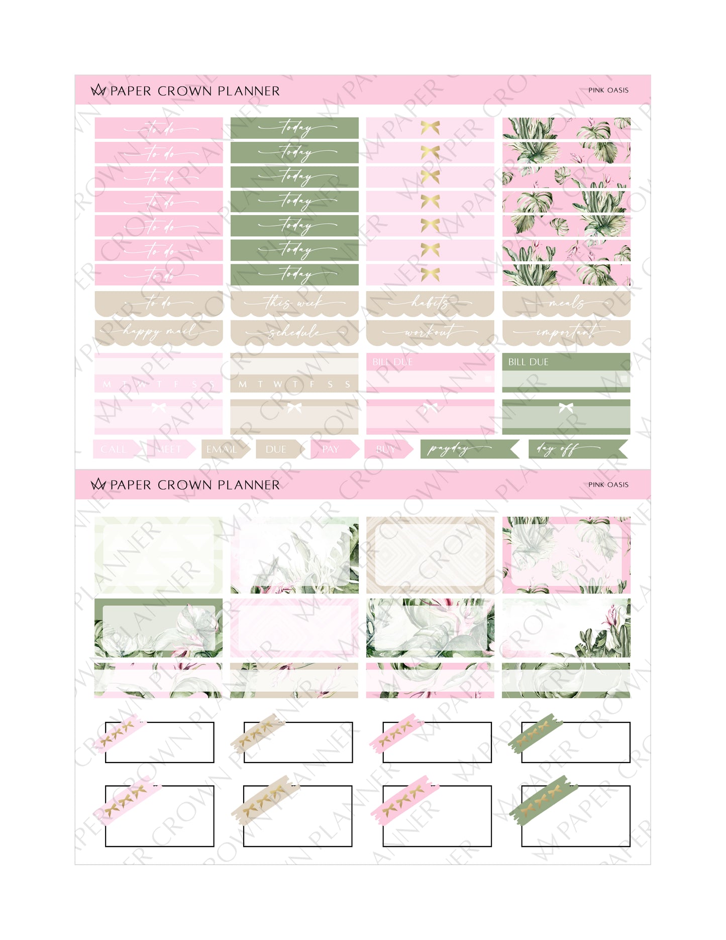 PINK OASIS // Weekly Kit