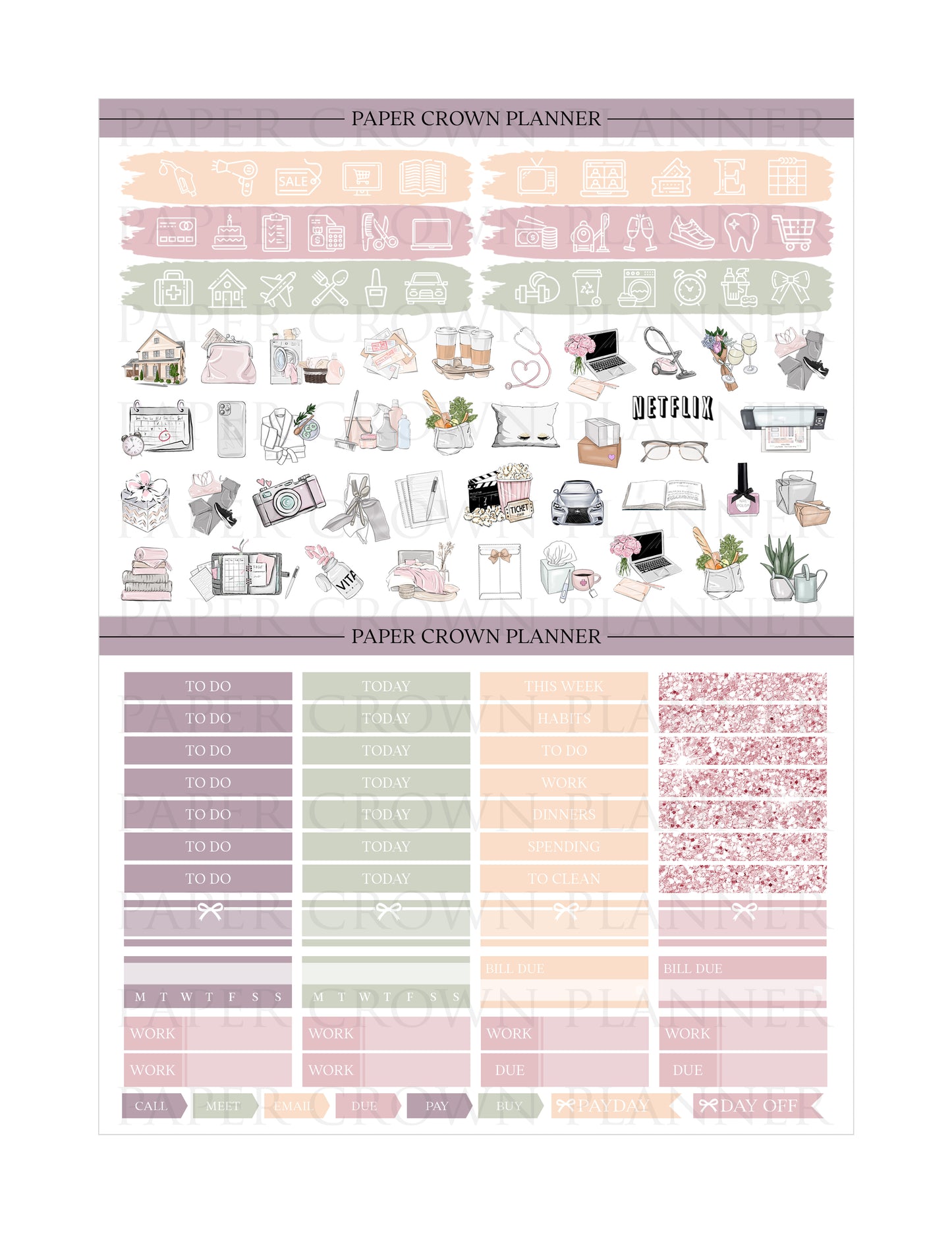 HELLO FALL // Weekly Planner Stickers