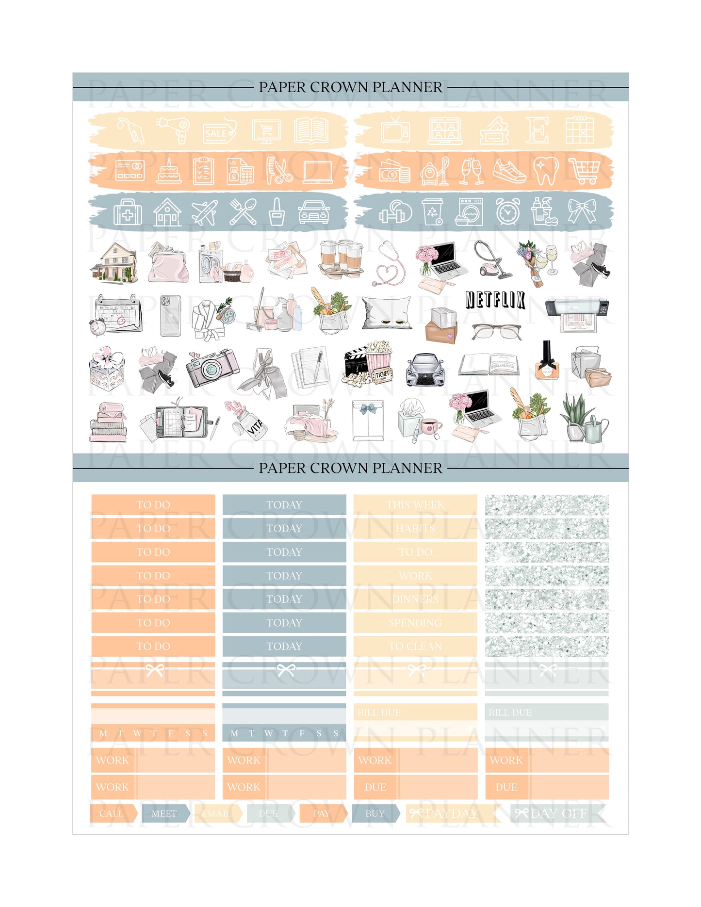 AUTUMN TREASURES Weekly Planner Stickers
