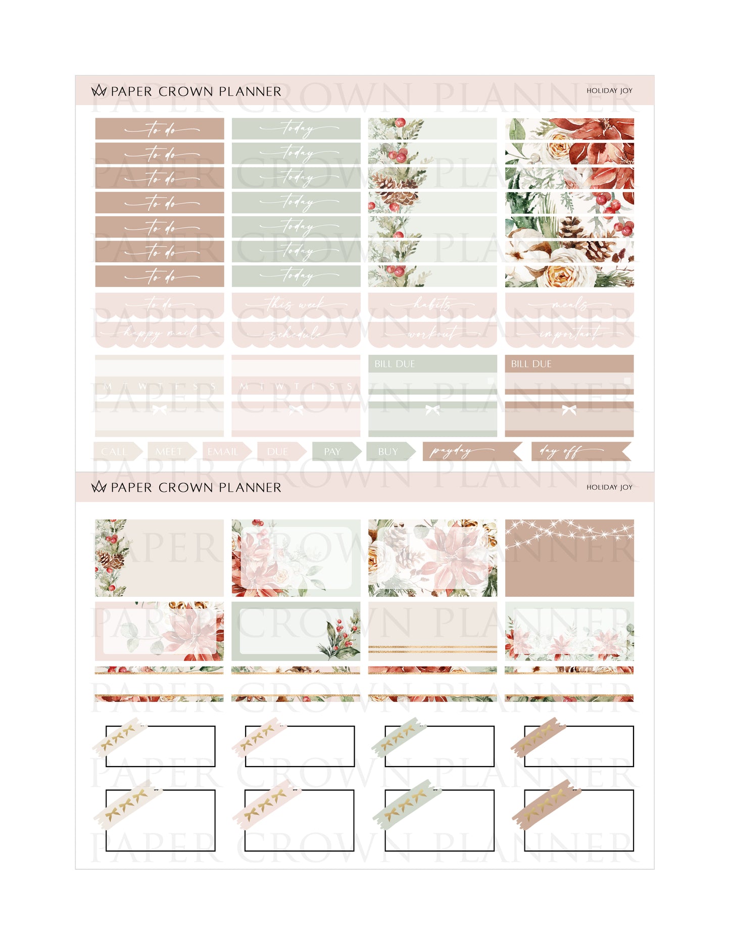 HOLIDAY JOY // Weekly Kit