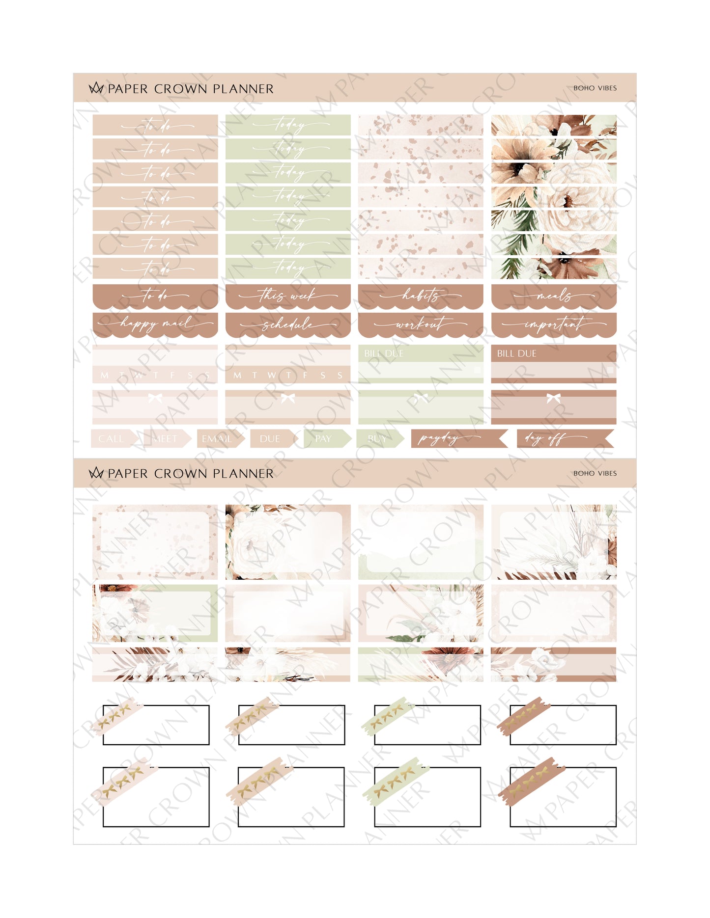 BOHO VIBES // Weekly Kit