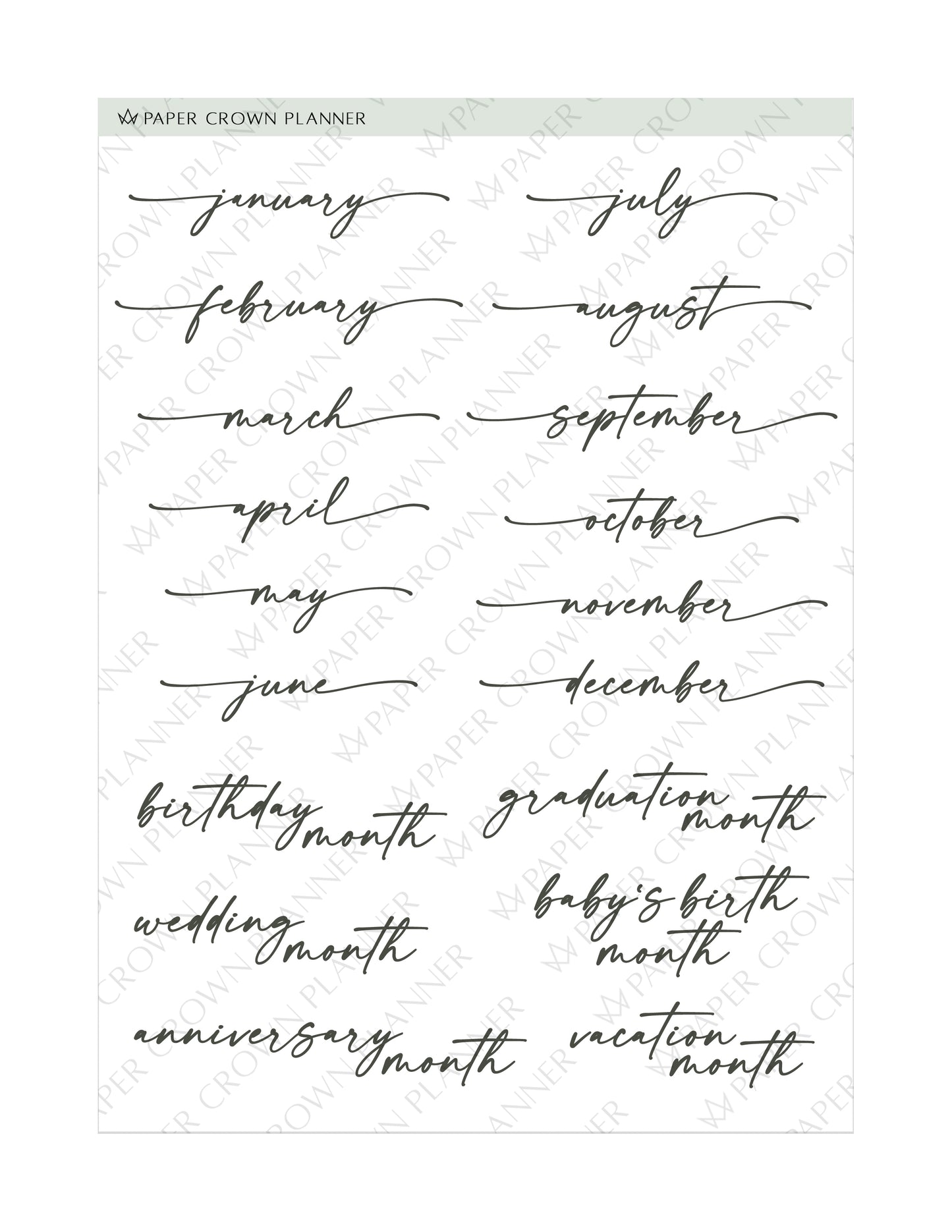 GREENERY // Monthly Kit