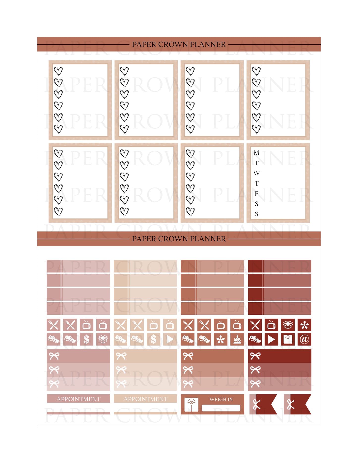AUTUMN LEAVES // Weekly Planner Stickers