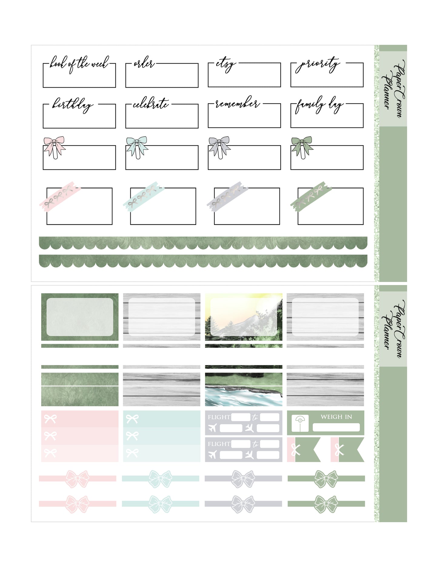 CAMPING // Weekly Planner Stickers