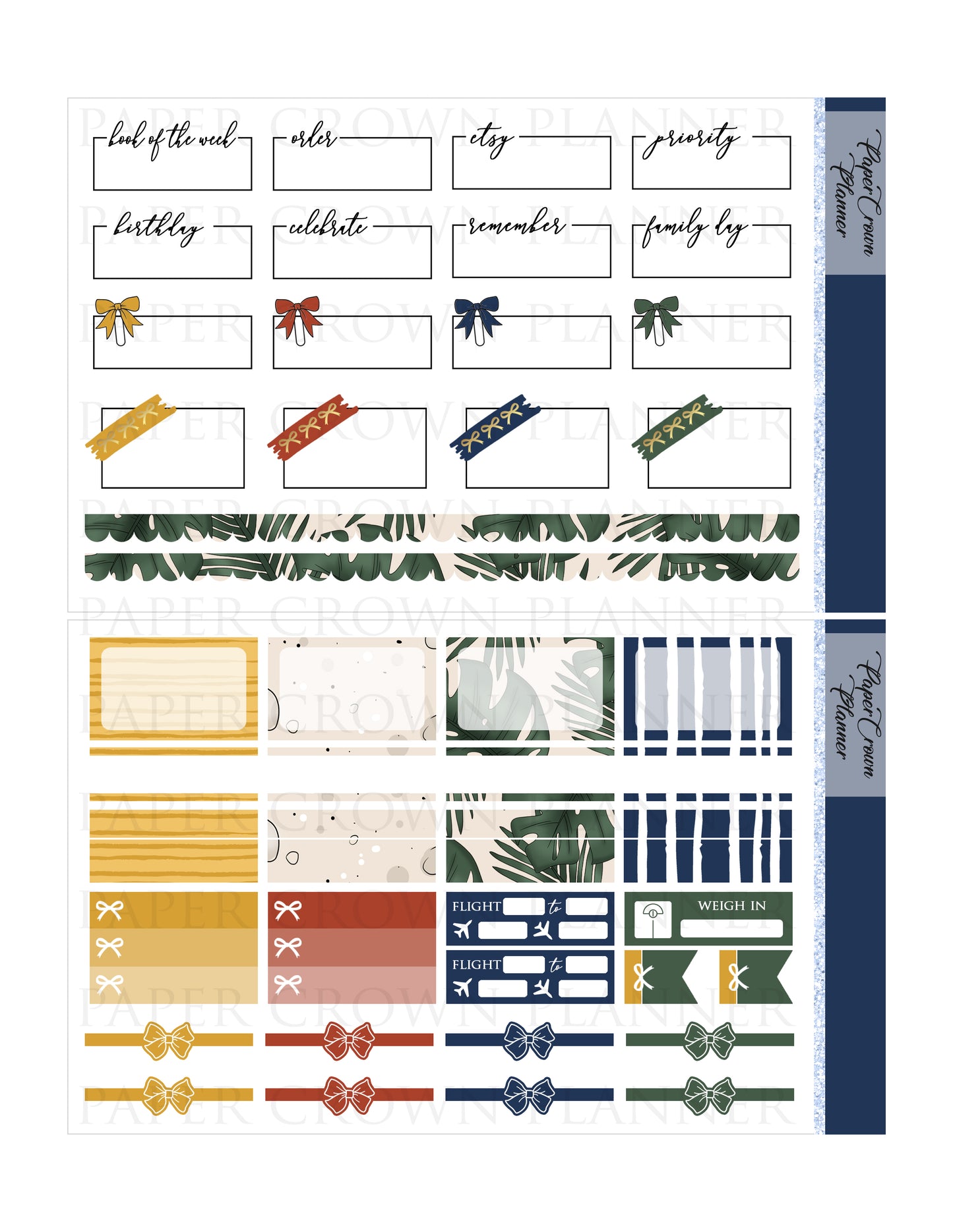 RETRO SUMMER // Weekly Planner Stickers