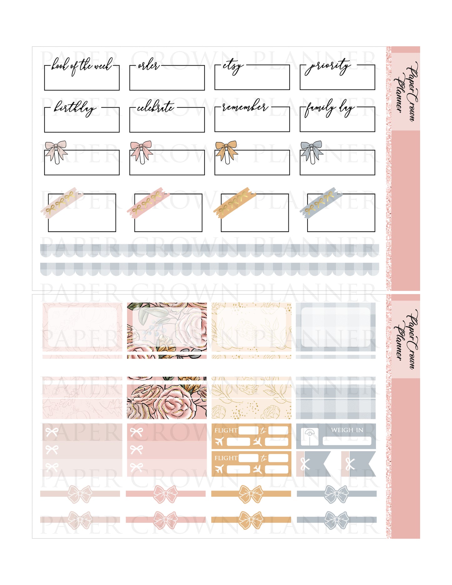FLORAL FALL // Weekly Planner Stickers