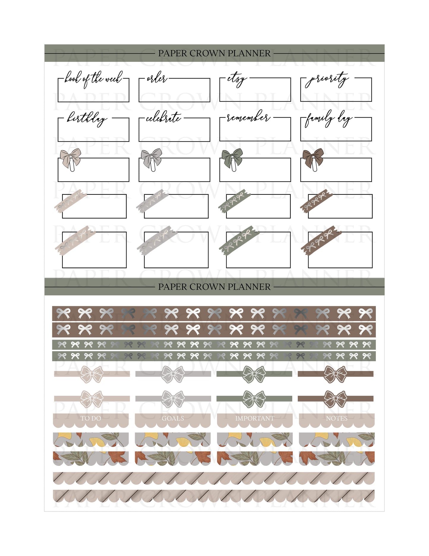 BOOKWORM // Weekly Kit